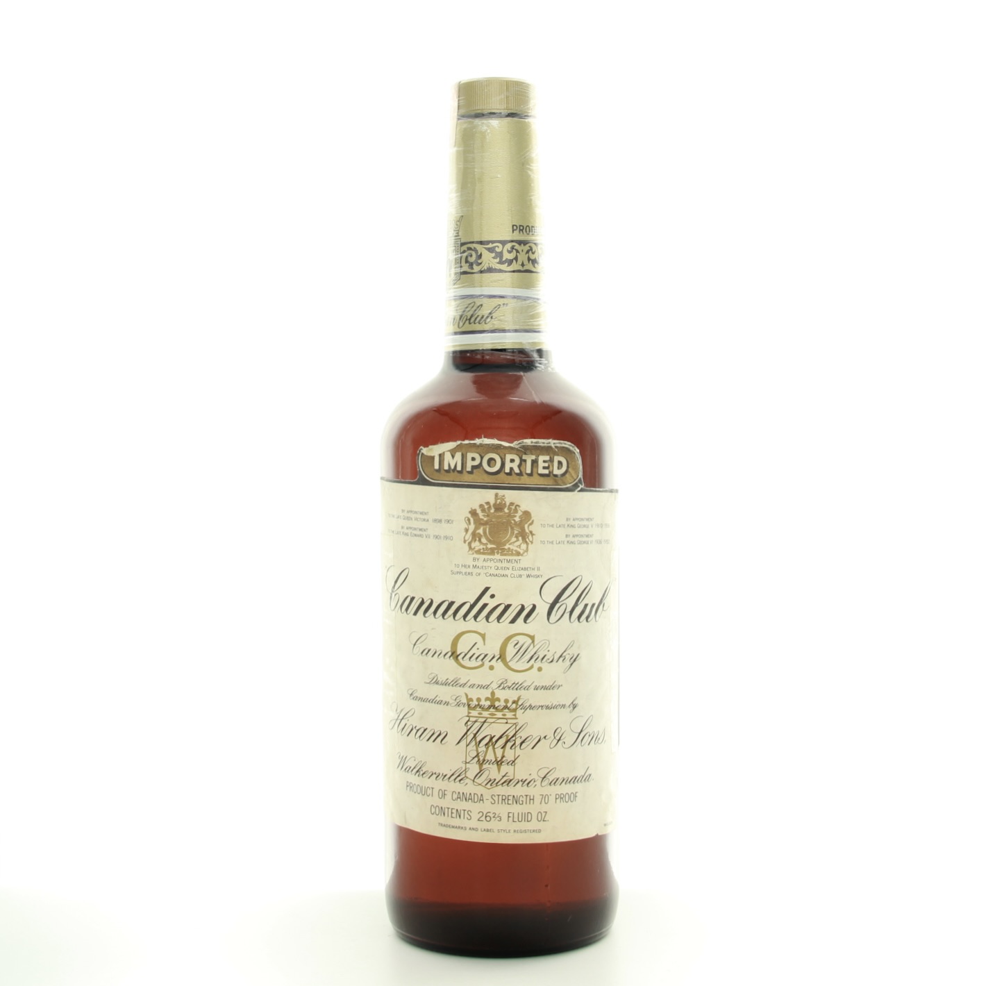 Canadian Club Imported 1966 75.7cl 70 Proof% Canada Whisky 