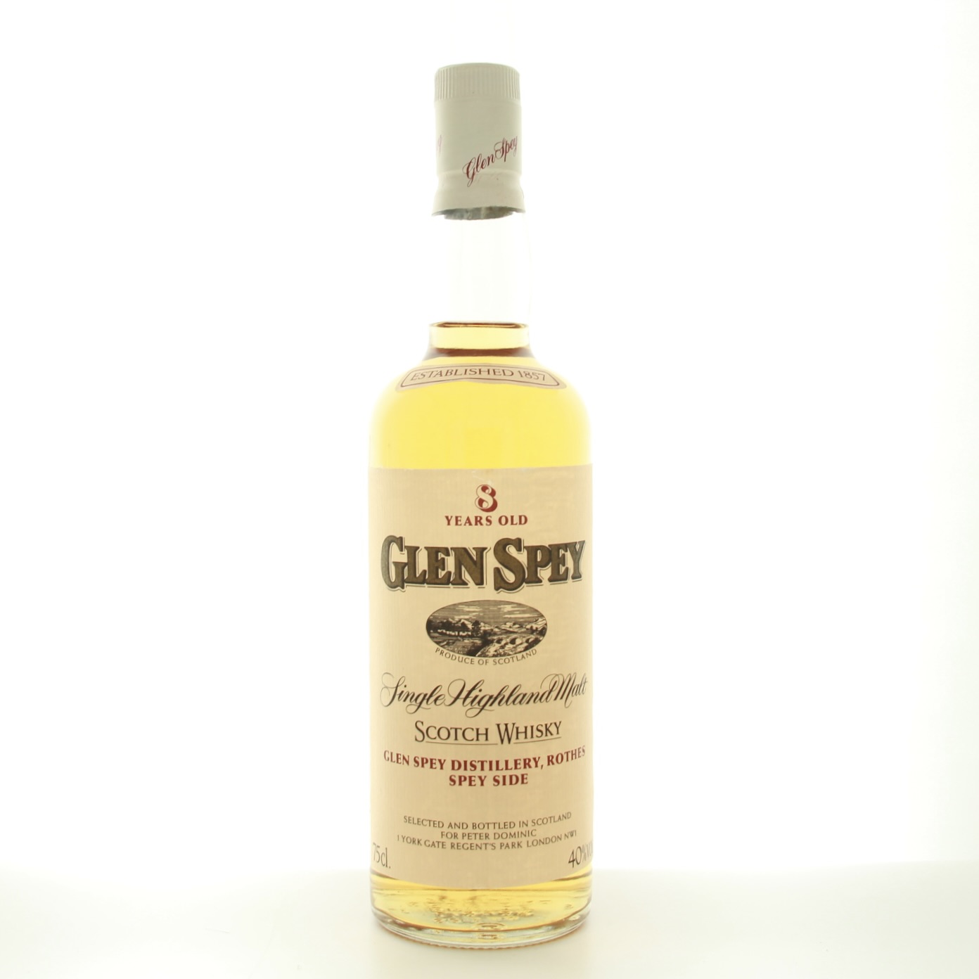 Glen Spey 8 Years Old (1980s Edition) 75cl 40% Whisky Scotland Speyside 