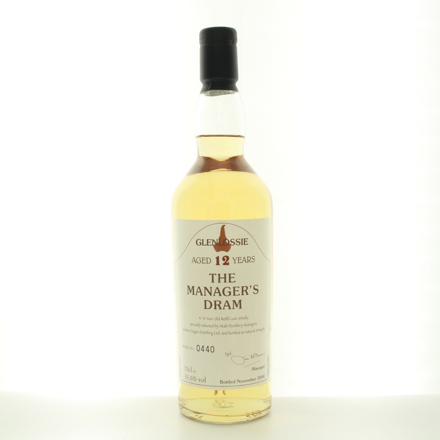 Glenlossie 12 Years Old Manager’s Dram 2004 70cl 55.5% Scotland Speyside Whisky 