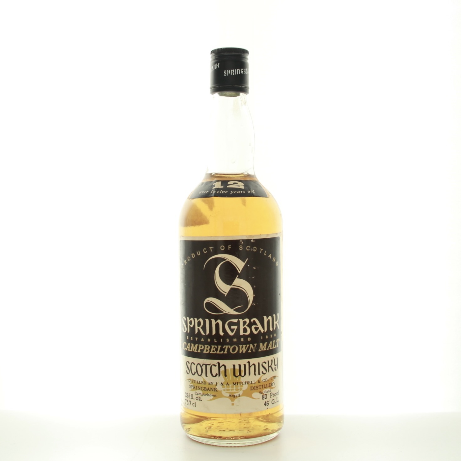 Springbank 12 Years Old (1970s Edition) 75.7cl 46% Campbeltown Scotland Whisky 