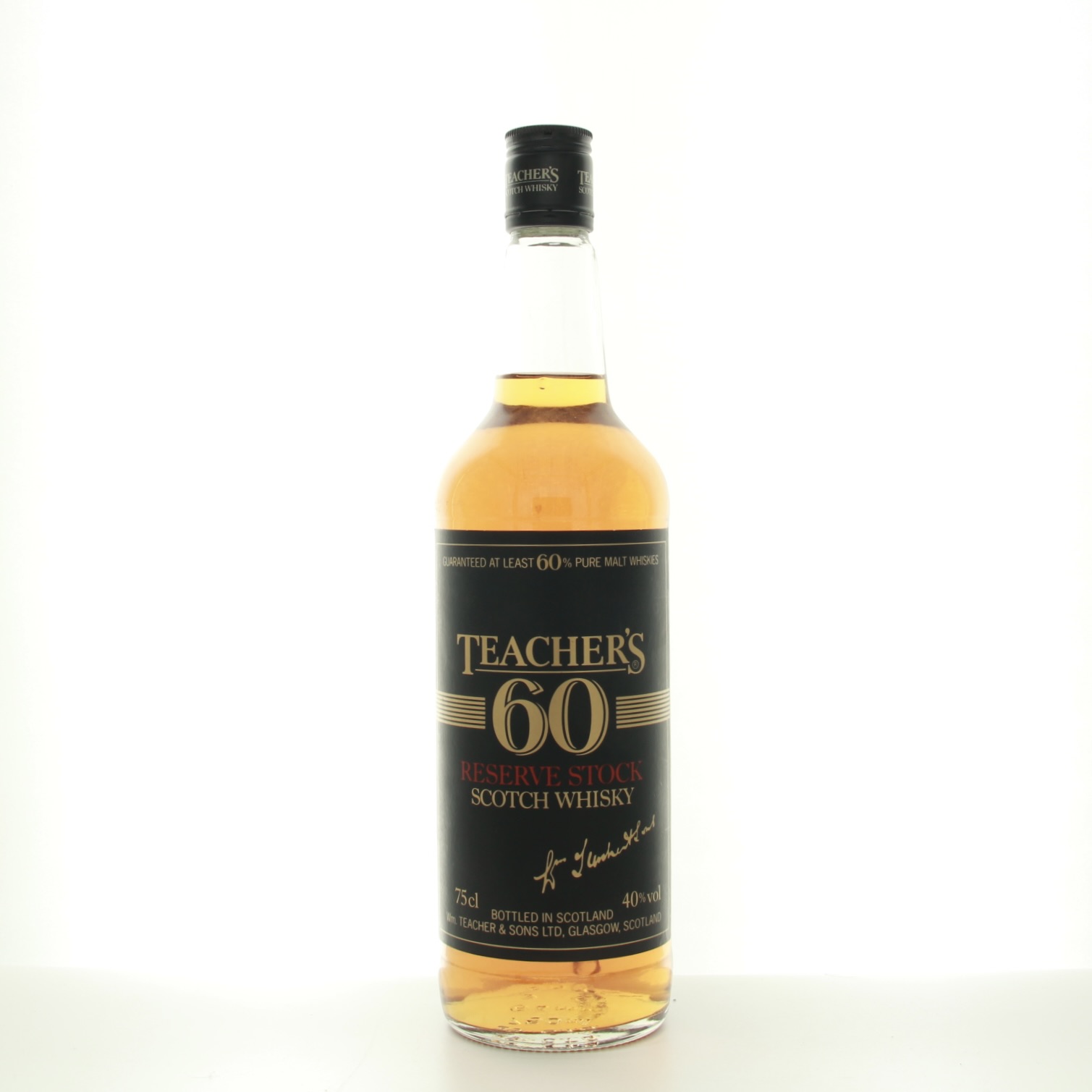 Teacher’s 60 Reserve Stock (1980s Edition) 75cl 40% Blended Scotland Whisky 