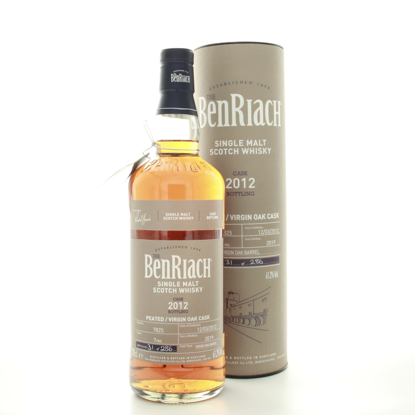 Ben Riach Single Cask 2012 70cl 61.2% Whisky Scotland Speyside 