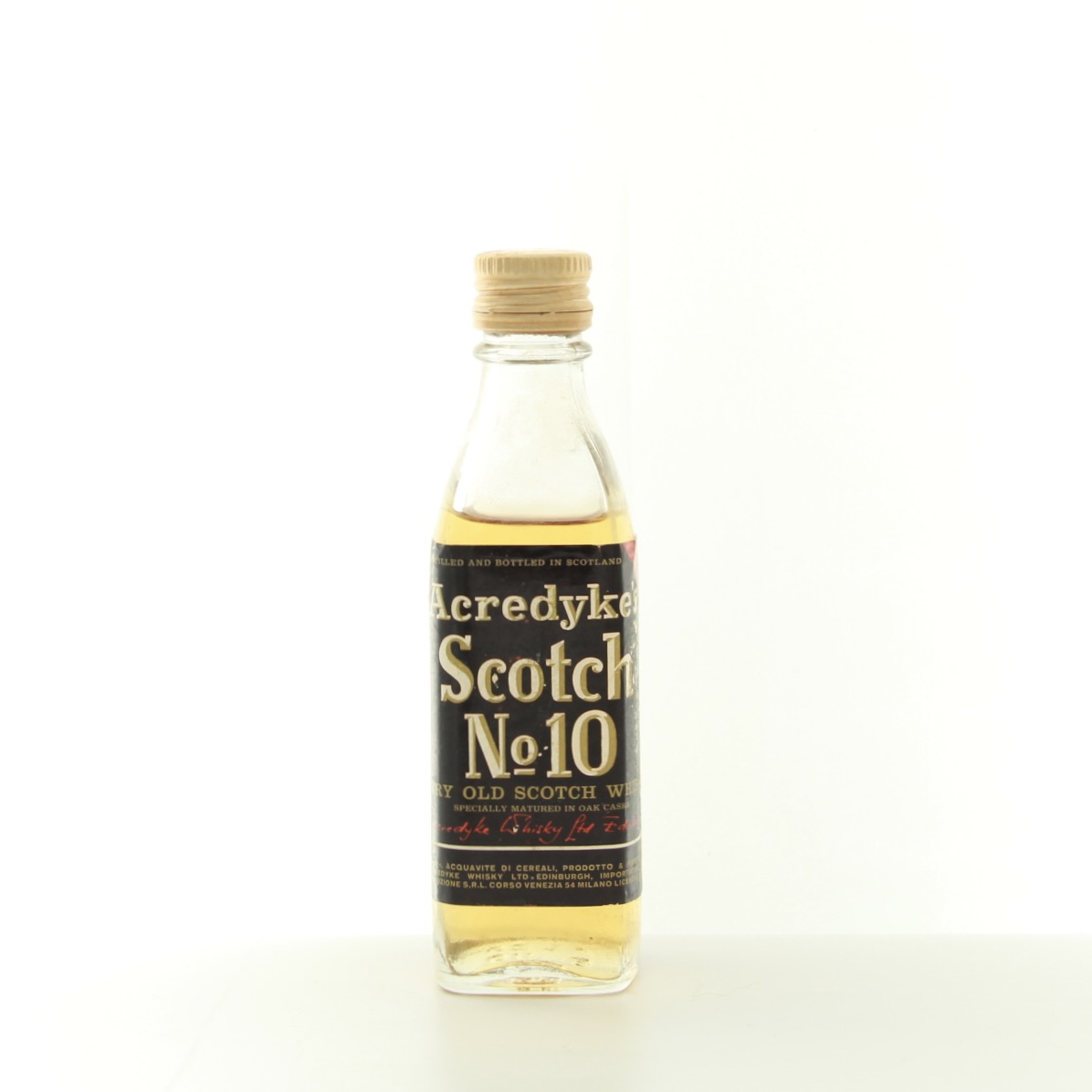 Acredyke’s Scotch no.10 Miniature 4cl 43% Whisky Scotland 