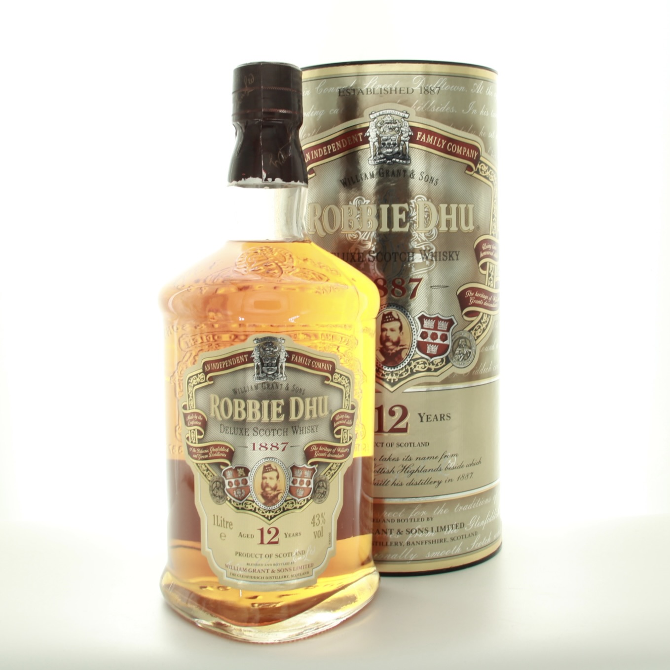 Robbie Dhu 12 Year Old 1lt 100cl 43% Whisky Scotland Speyside 