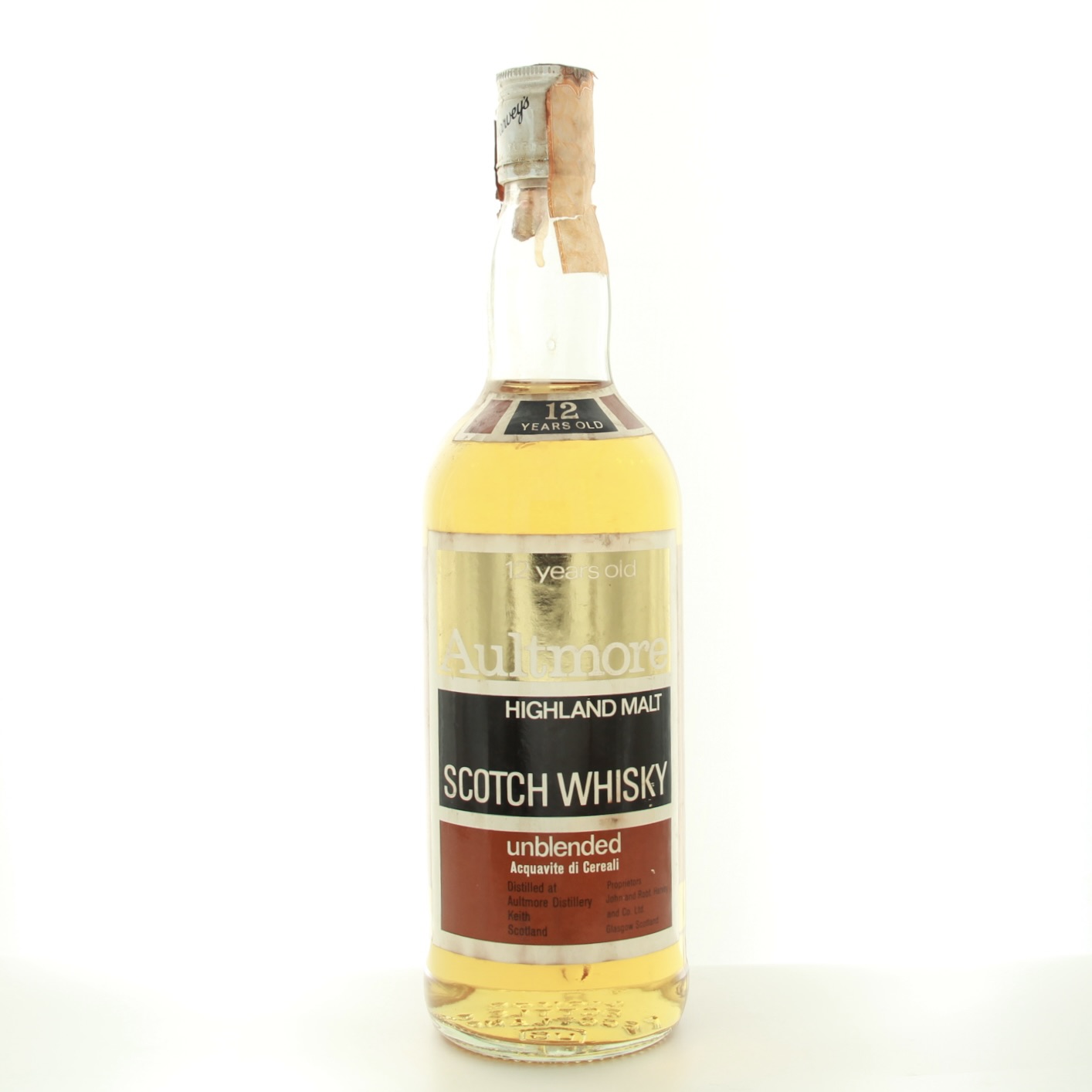 Aultmore 12 Years Old (1970s Edition) 75cl 40% Scotland Speyside Whisky 