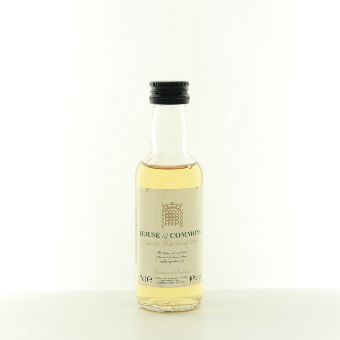 House of Commons 8 Years Old Miniature 5cl 40% Blended Scotland Whisky