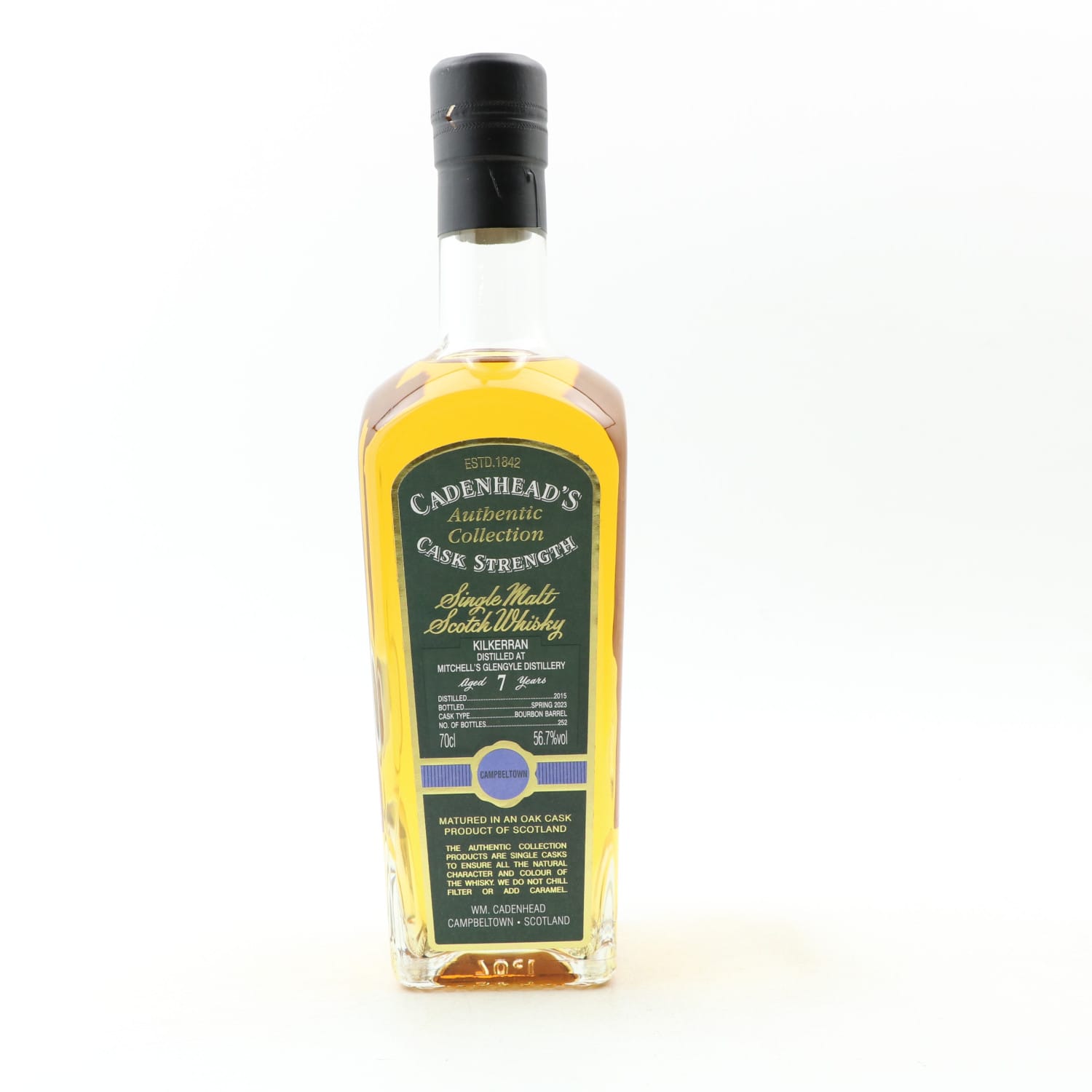 Kilkerran 2015 7 Year Old Cadenhead’s Whisky