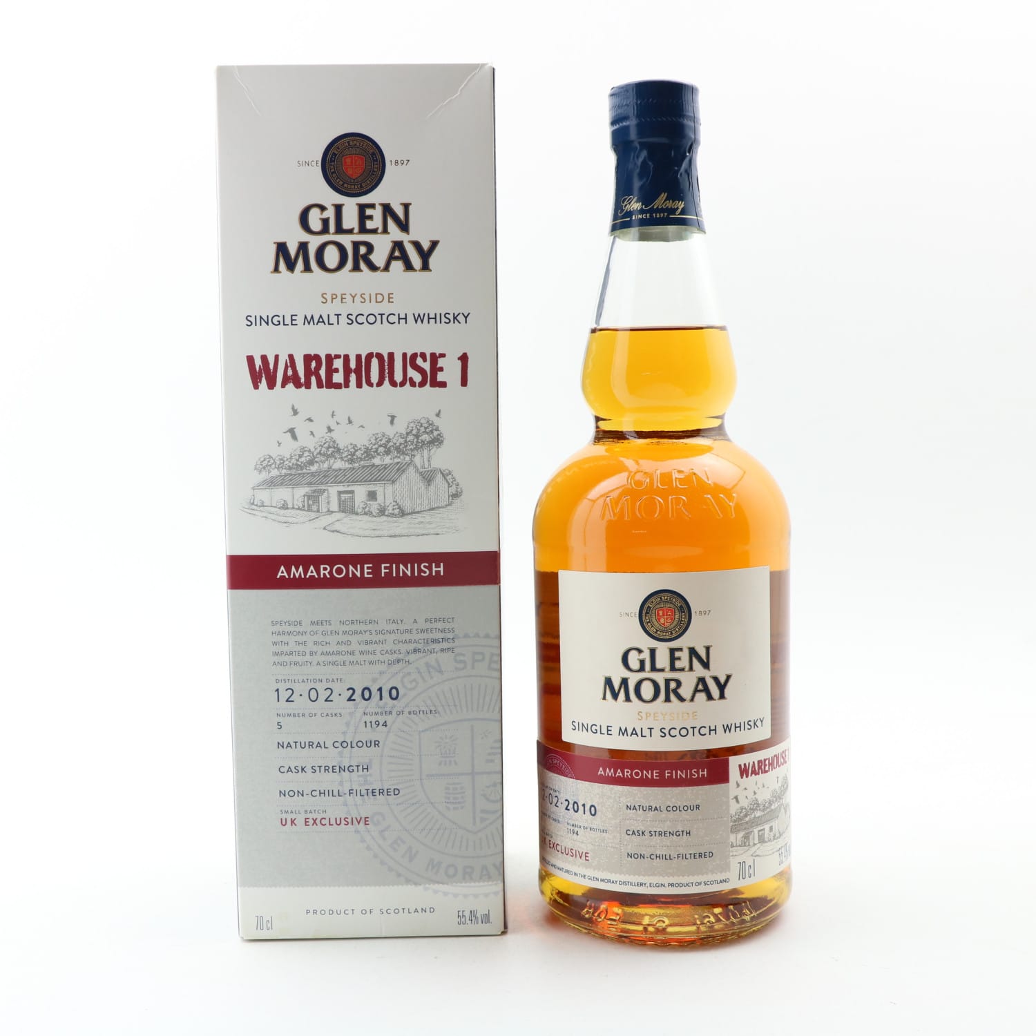 Glen Moray 2010 Warehouse 1 Amarone Finish Whisky
