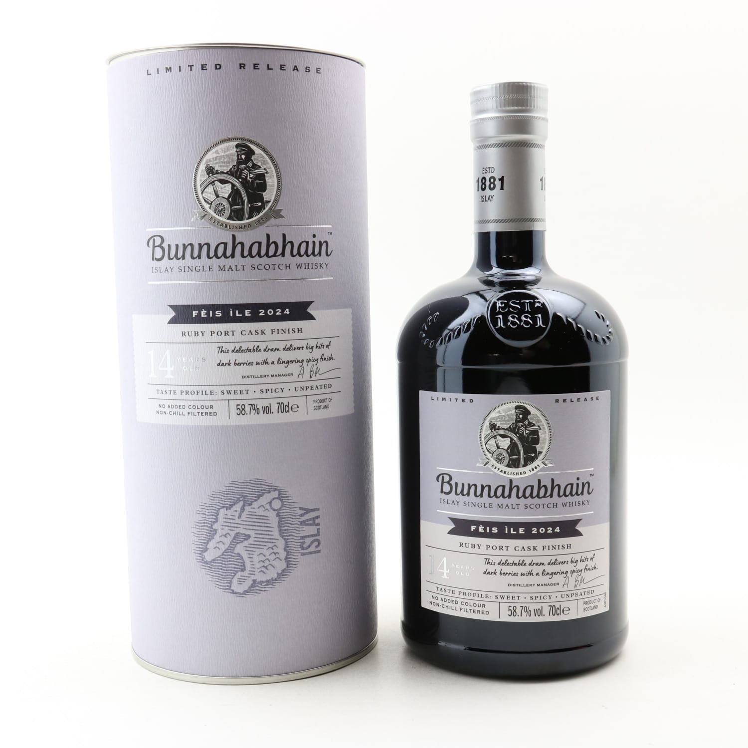 Bunnahabhain 14 Year Old Ruby Port Finish Feis Ile 2024 Whisky
