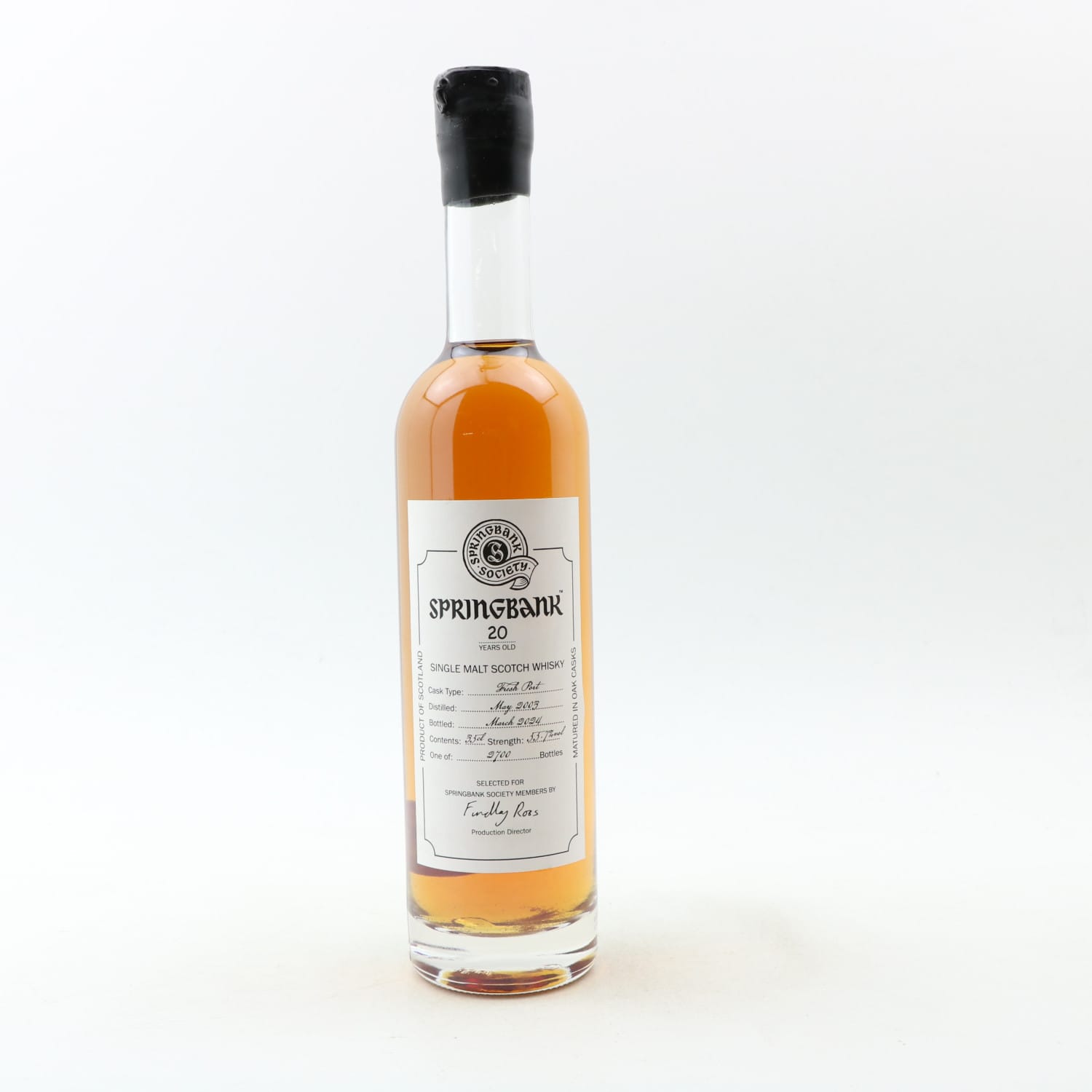 Springbank 2003 20 Year Old Society Bottling 35cl Whisky