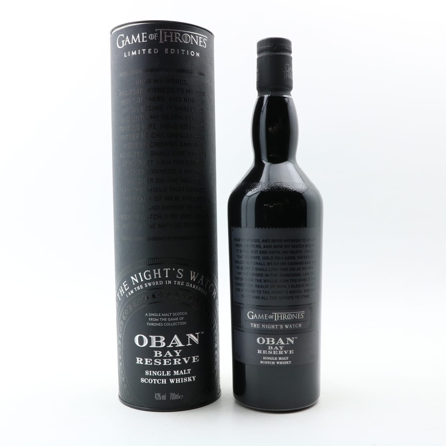 Oban Bay Reserve Game Of Thrones ‘The Night’s Watch’ Whisky