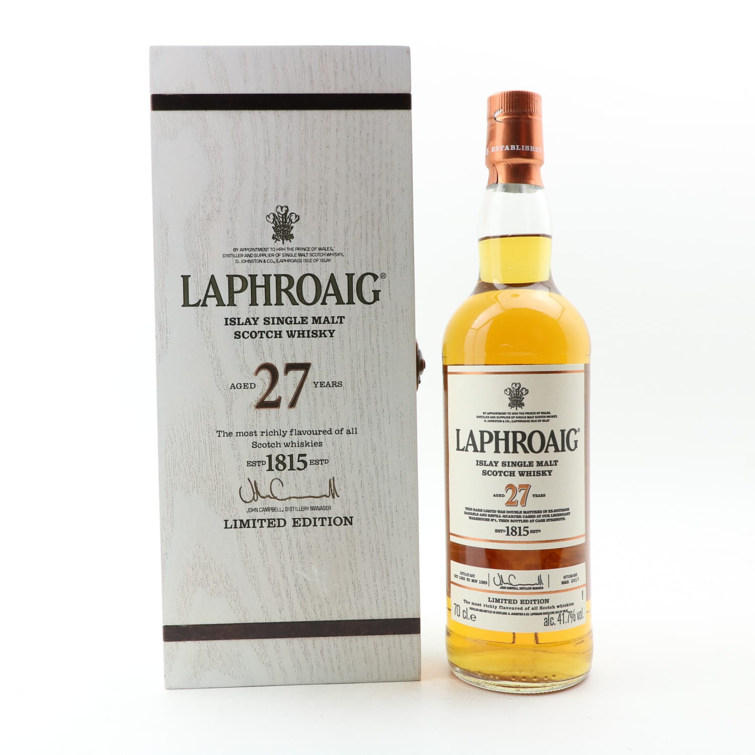 Laphroaig 27 Year Old Whisky