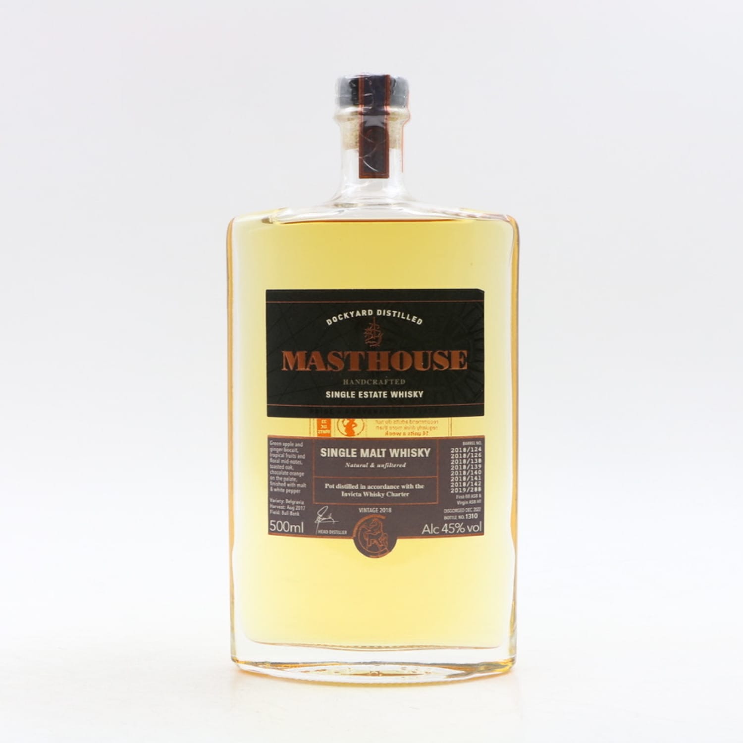 Copper Rivet 2018 Masthouse Column Malt 50cl Whisky