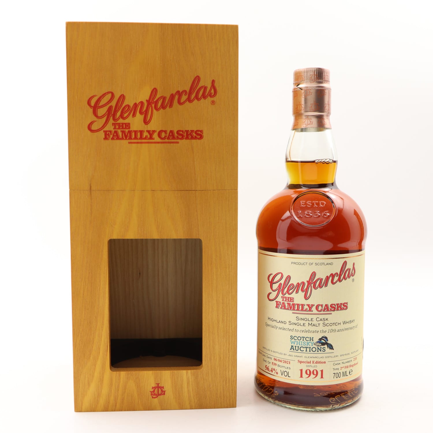 Glenfarclas 1991 Family Cask #210 for The 10th Anniversary Of SWA Whisky