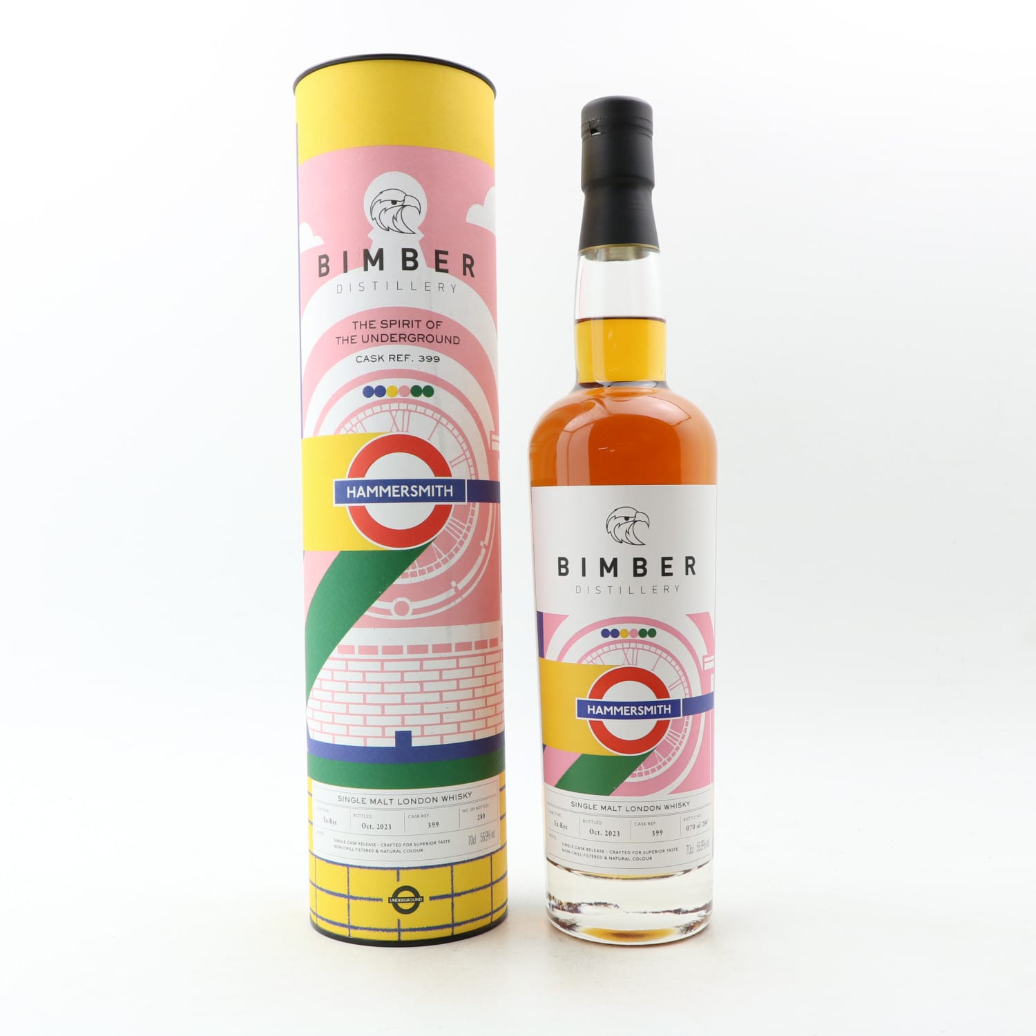Bimber Single Cask #399 The Spirit Of The Underground Hammersmith Whisky