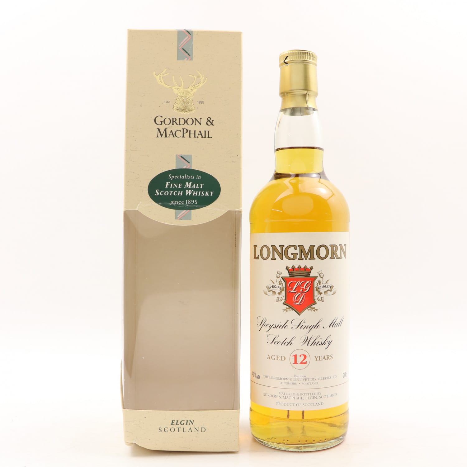 Longmorn 12 Year Old Gordon & MacPhail 70cl 40% Whisky Scotland Speyside