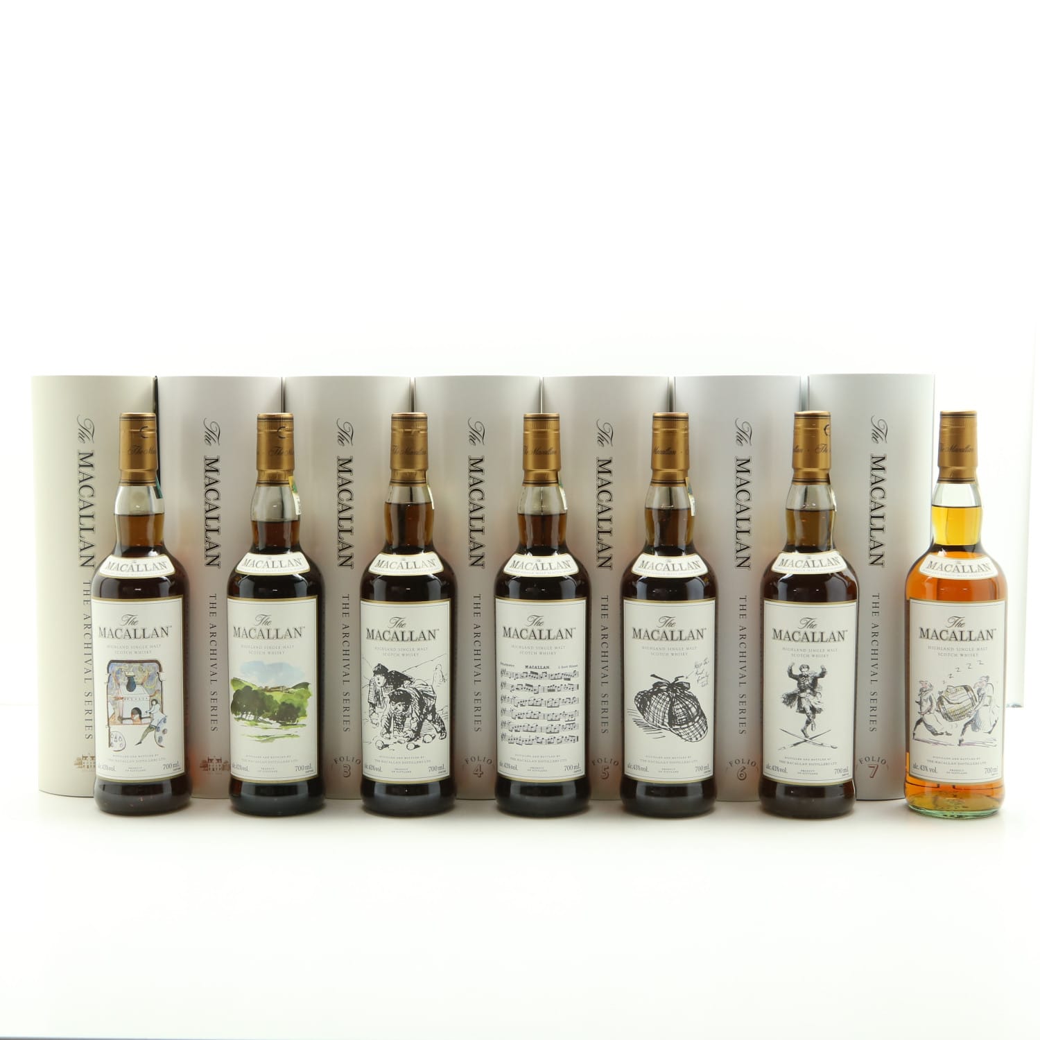 Macallan The Archival Series – Folio 1-7 7 x 70cl Whisky