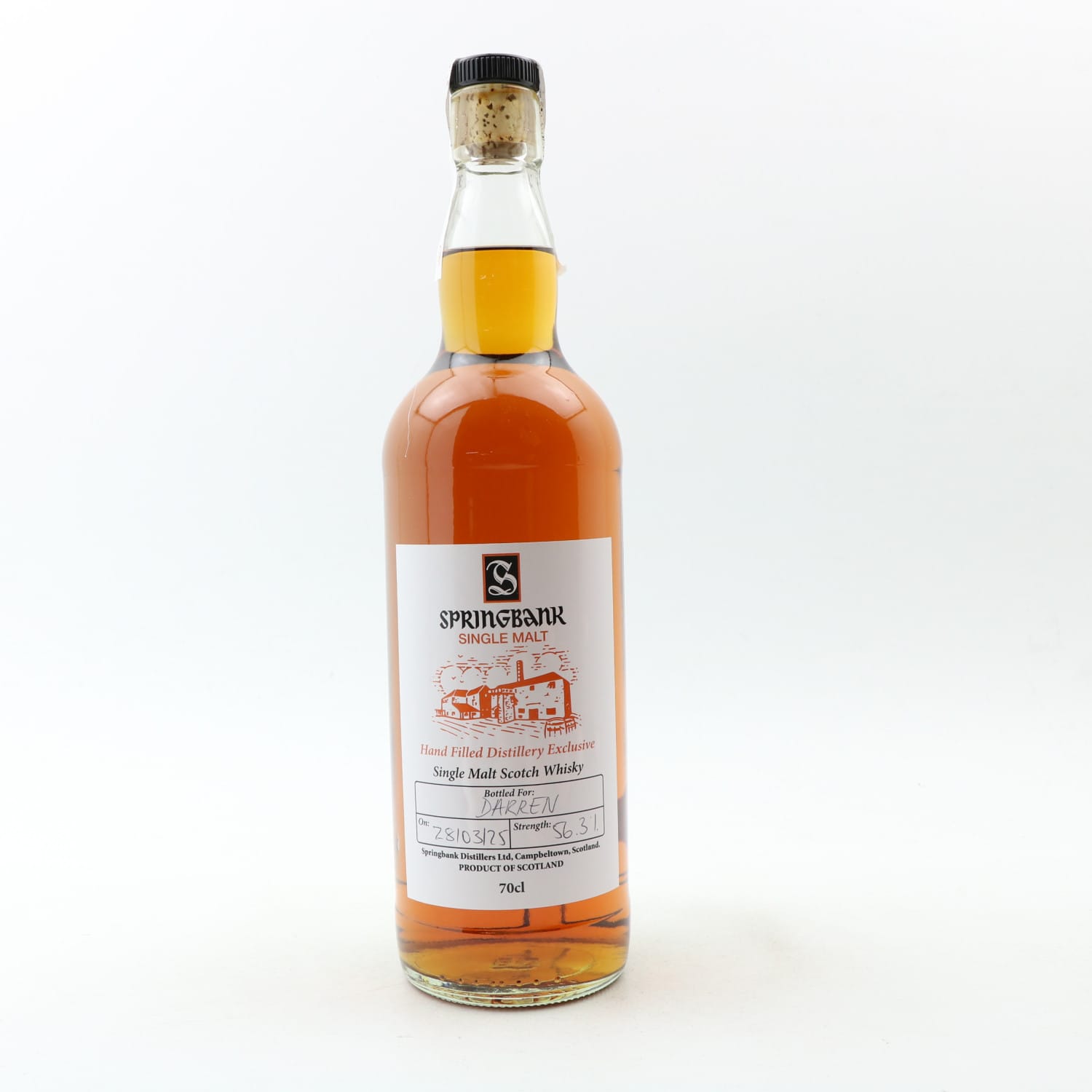 Springbank Hand Filled Distillery Exclusive Whisky
