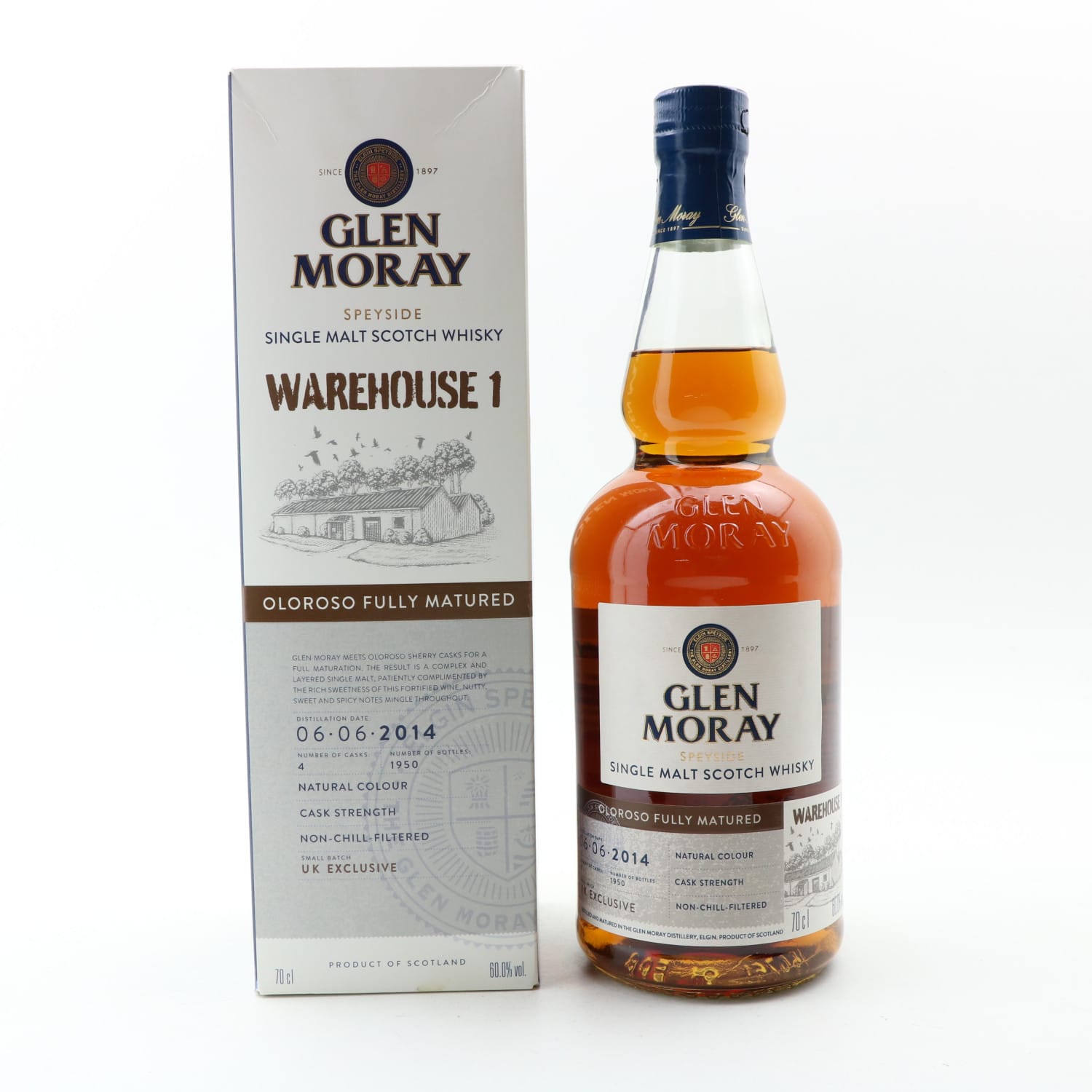 Glen Moray 2014 Warehouse 1 Oloroso Cask Matured Whisky