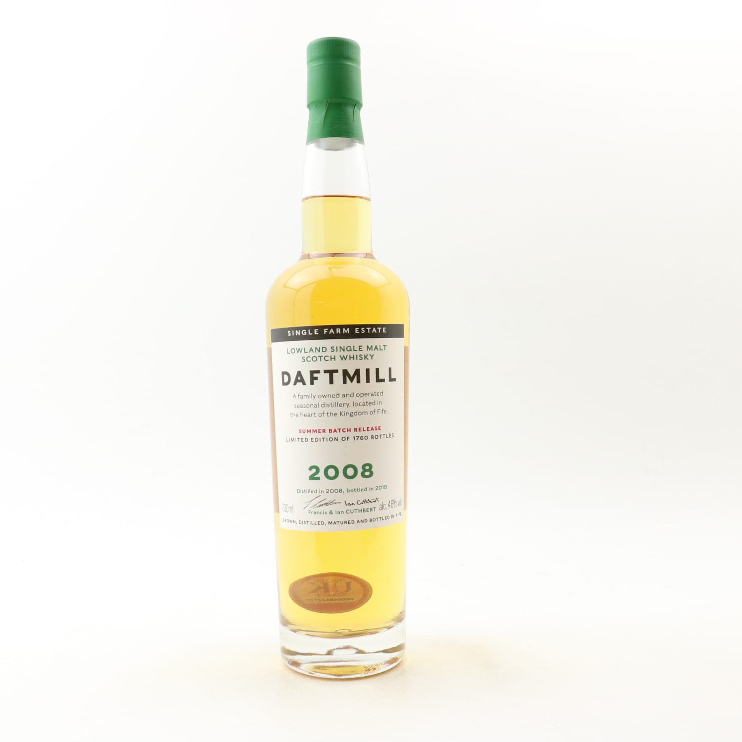 Daftmill 2008 Summer Batch Release Whisky