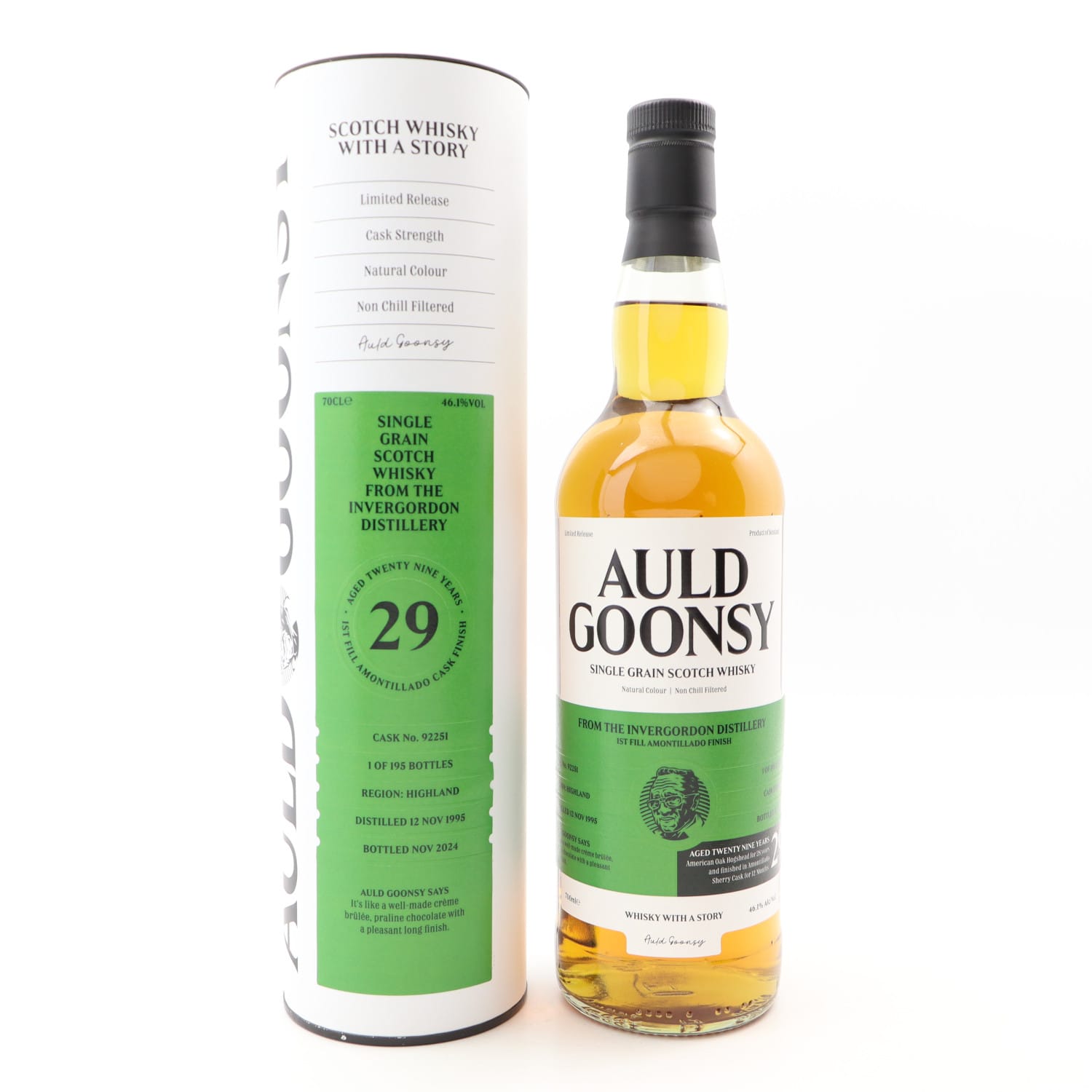 Invergordon 1995 29 Year Old Auld Goonsy Whisky
