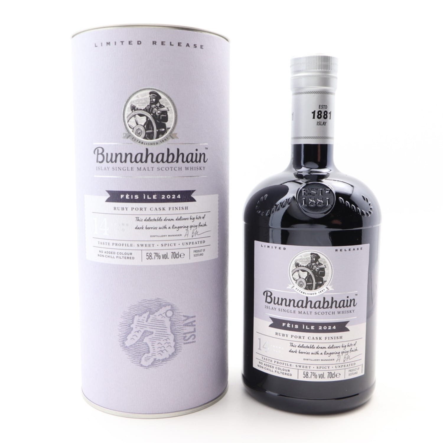 Bunnahabhain 14 Year Old Ruby Port Finish Feis Ile 2024 Whisky