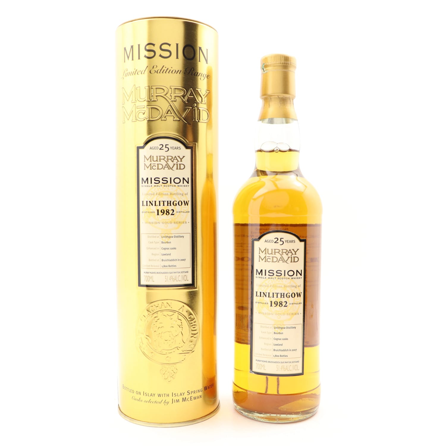 Linlithgow 1982 25 Year Old Murray McDavid Whisky
