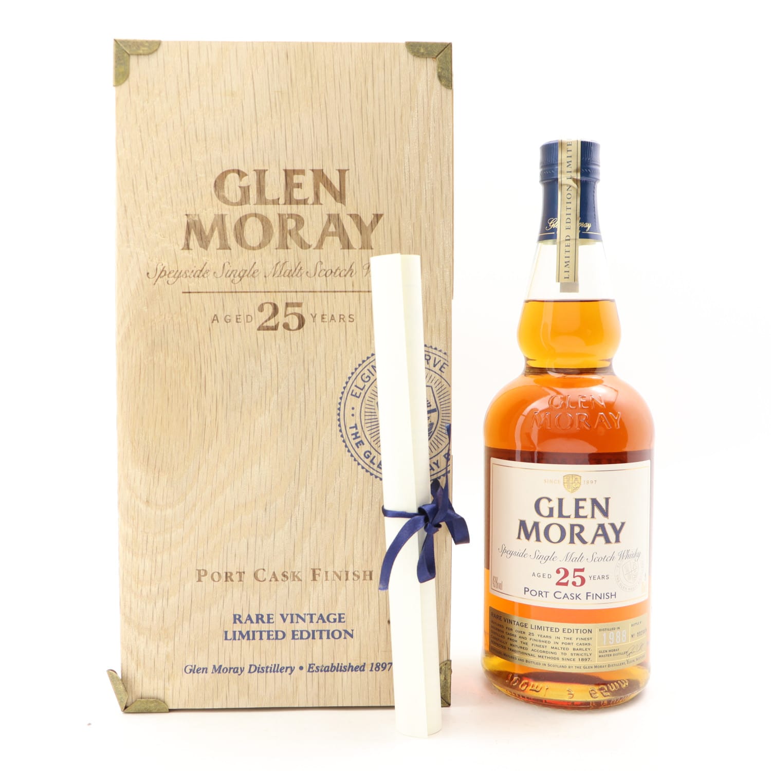 Glen Moray 1988 25 Year Old Port Cask Whisky