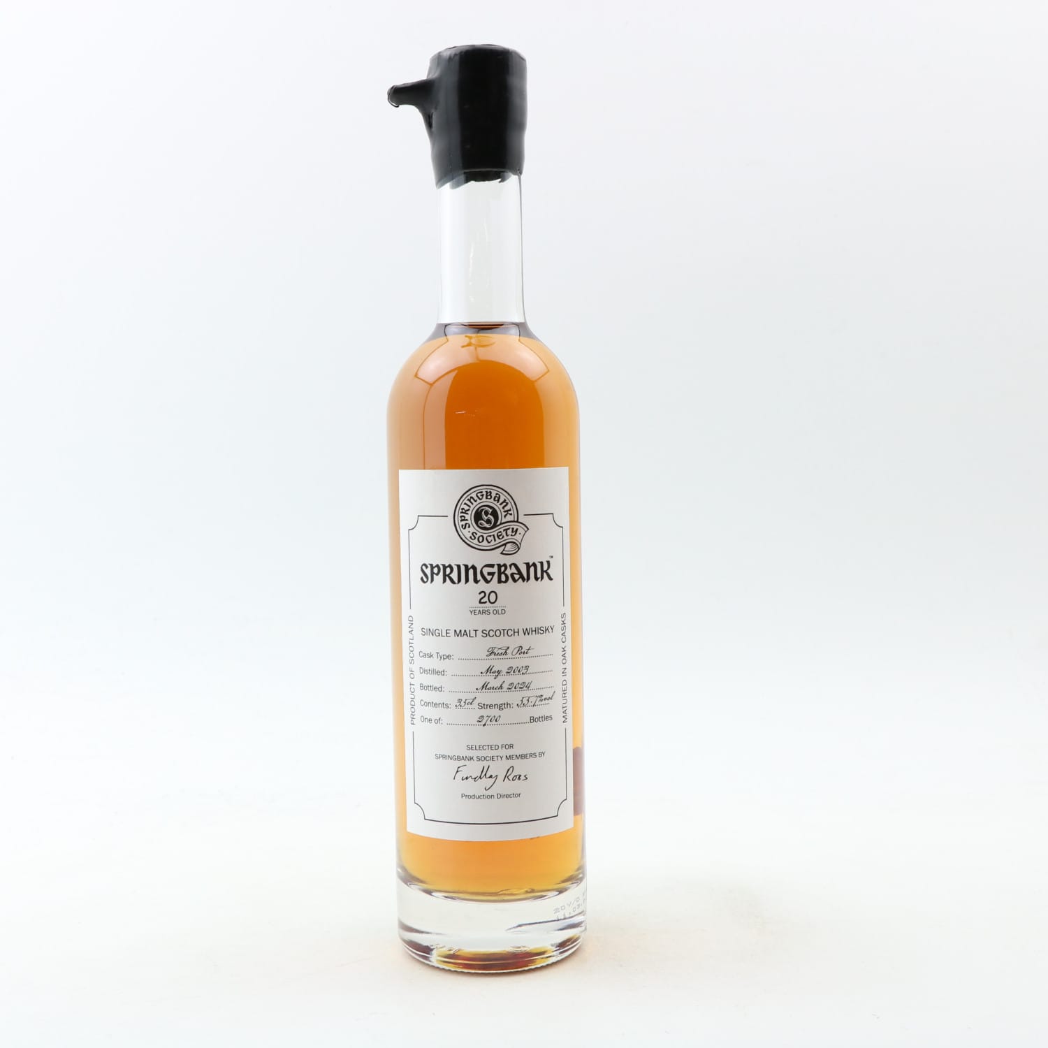 Springbank 2003 20 Year Old Society Bottling 35cl Whisky