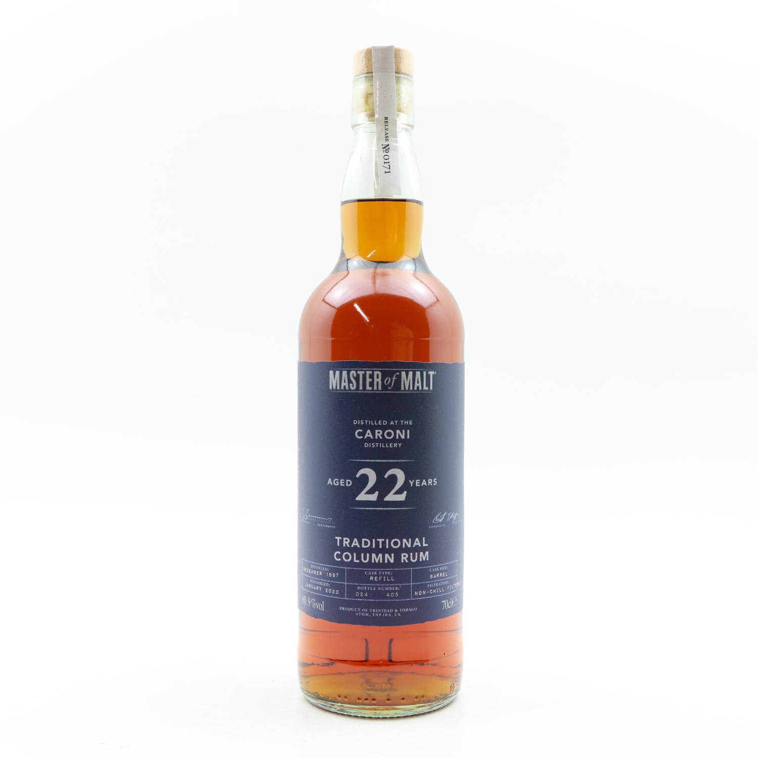 Caroni 1997 22 Year Old Master Of Malt Whisky