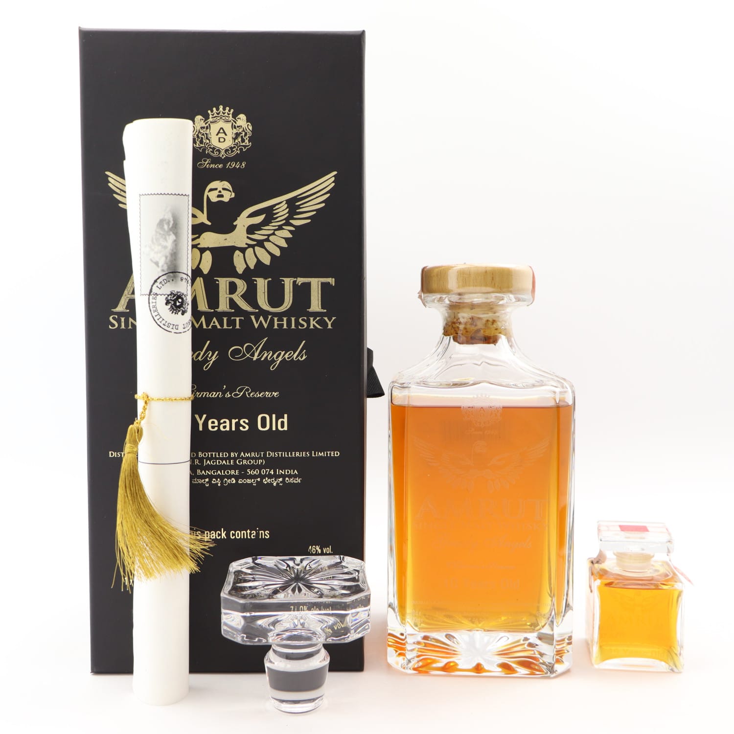 Amrut 10 Year Old Chairman’s Reserve ‘Greedy Angels’ With Cask Sample Whisky
