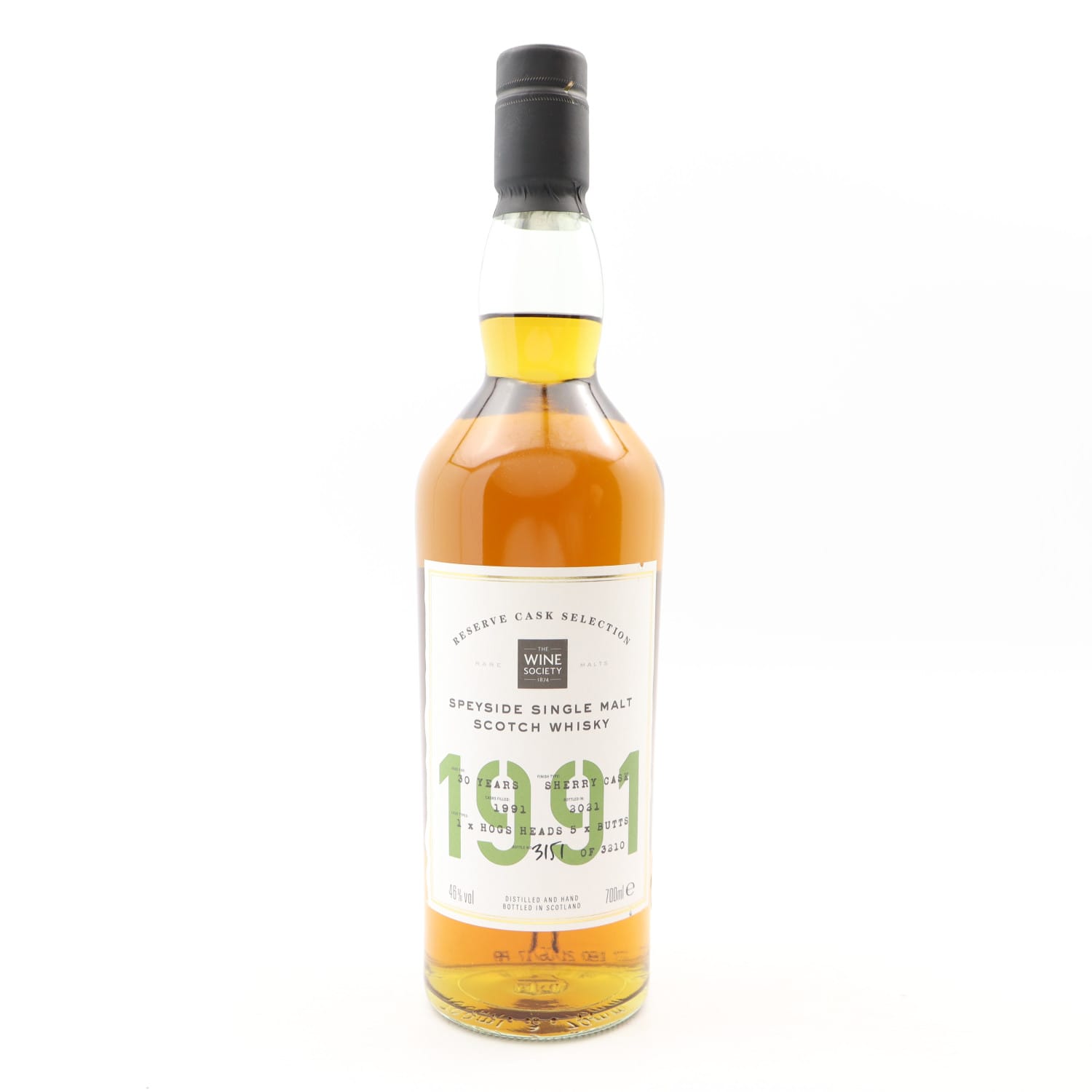 Speyside 1991 30 Year Old The Wine Society Whisky