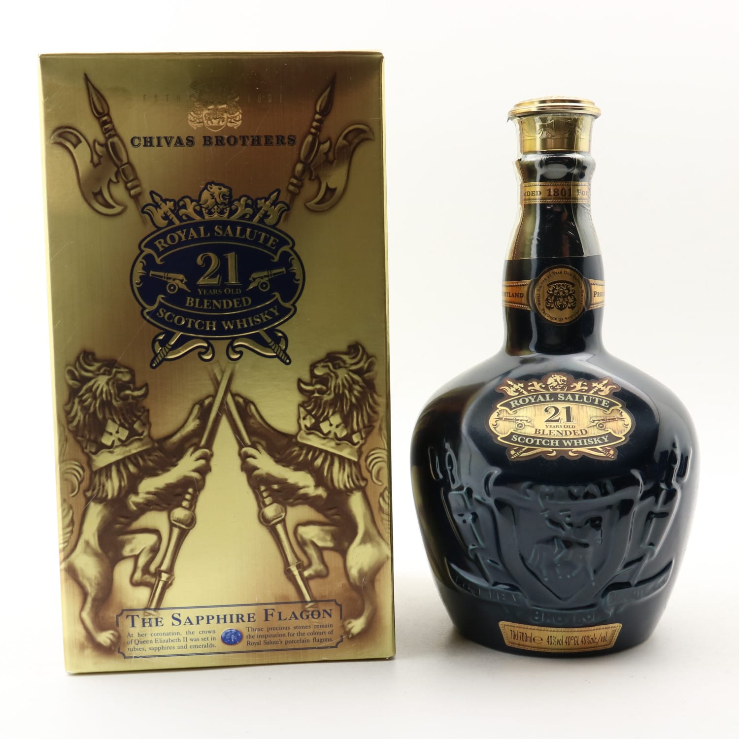 Chivas Royal Salute 21 Year Old Sapphire Flagon