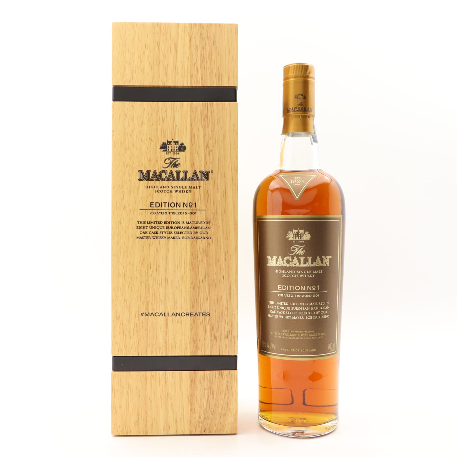 Macallan Edition No1 in Wooden Box Uncategorized Whisky