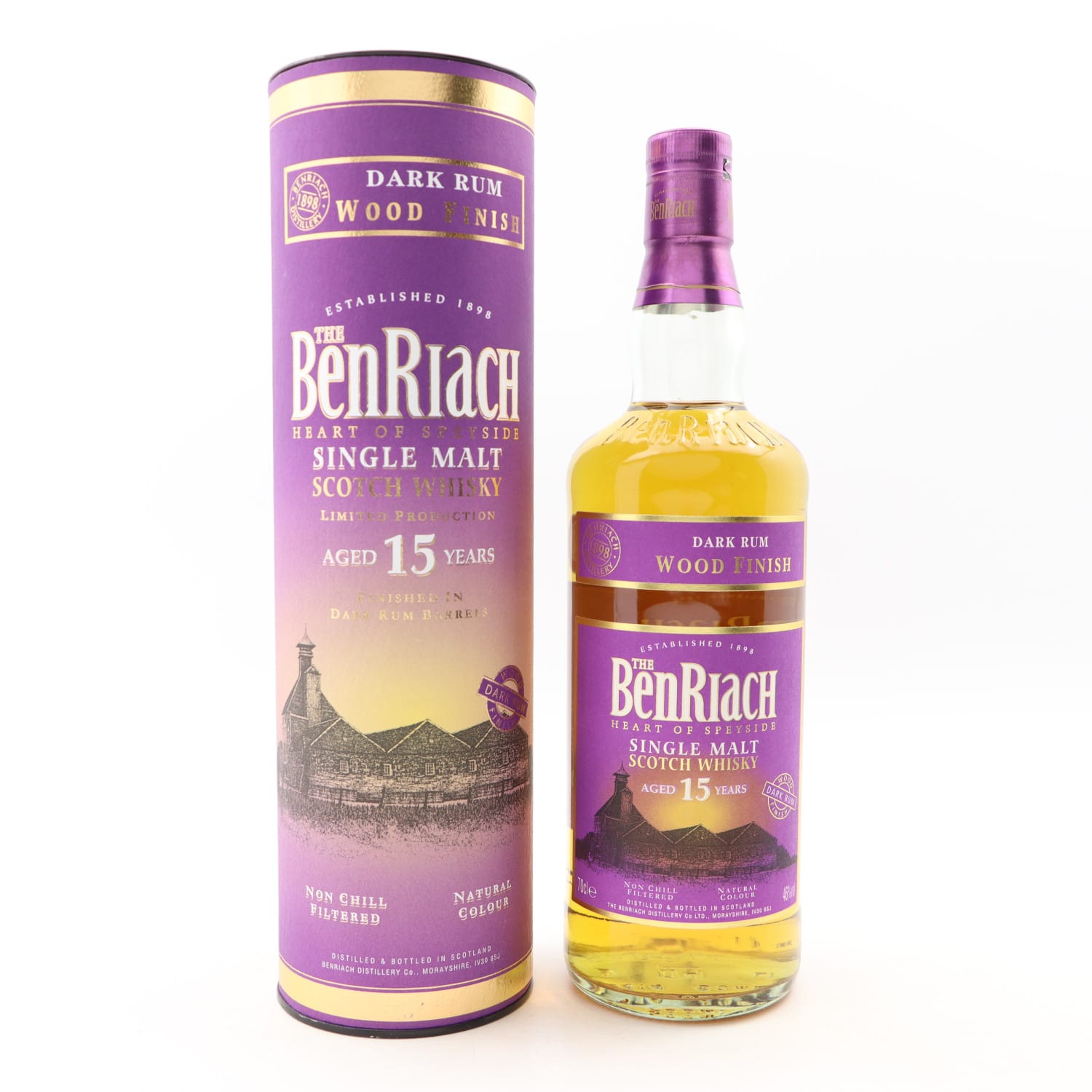 BenRiach 15 Year Old Dark Rum Wood Finish Uncategorized Whisky