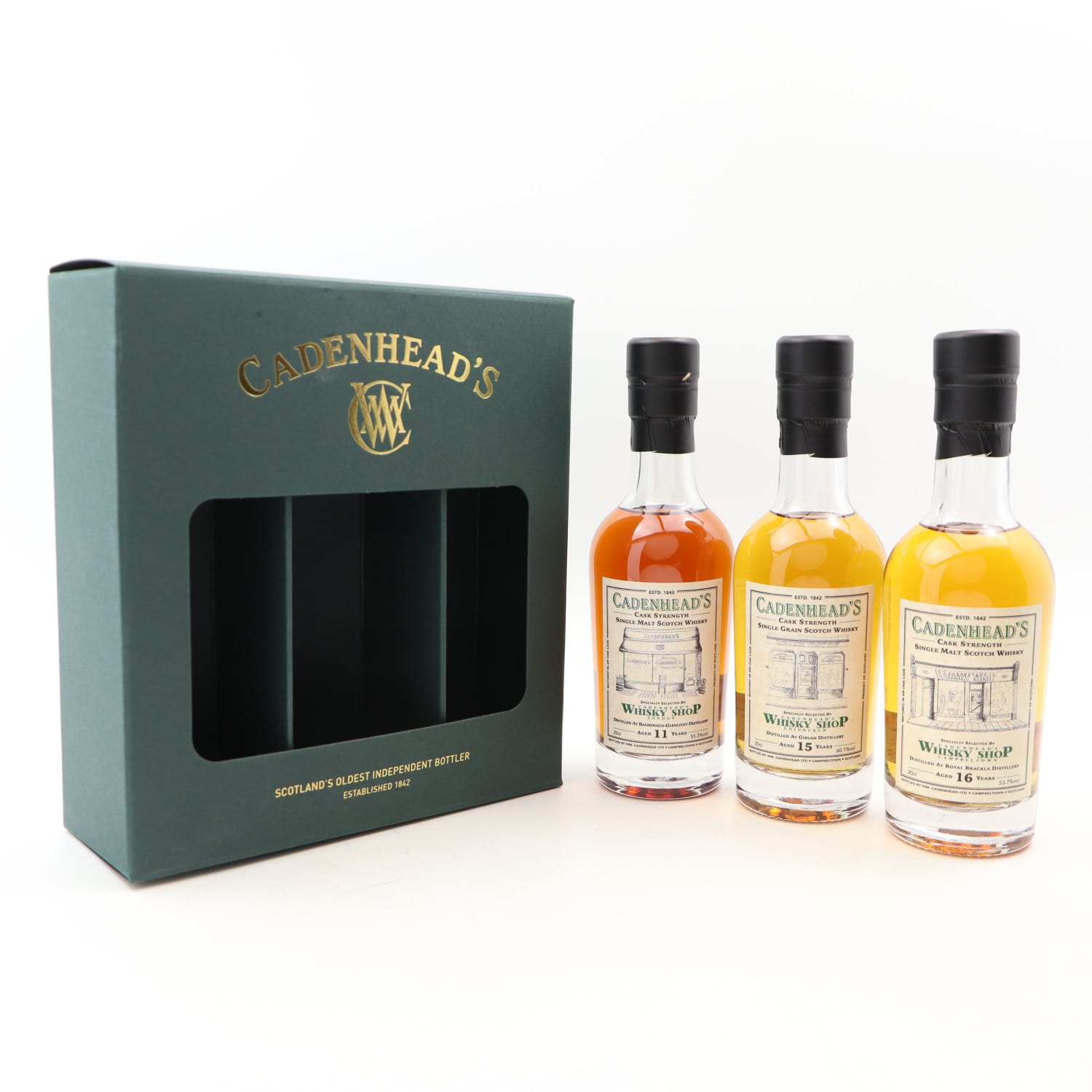 Cadenhead’s Whisky Shop Selection 3 x 20cl Uncategorized Whisky