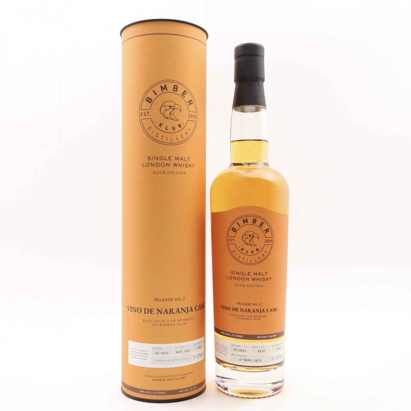 Bimber ‘Klub’ Release No. 2 Vino De Naranja 70cl 50.2% England London Whisky