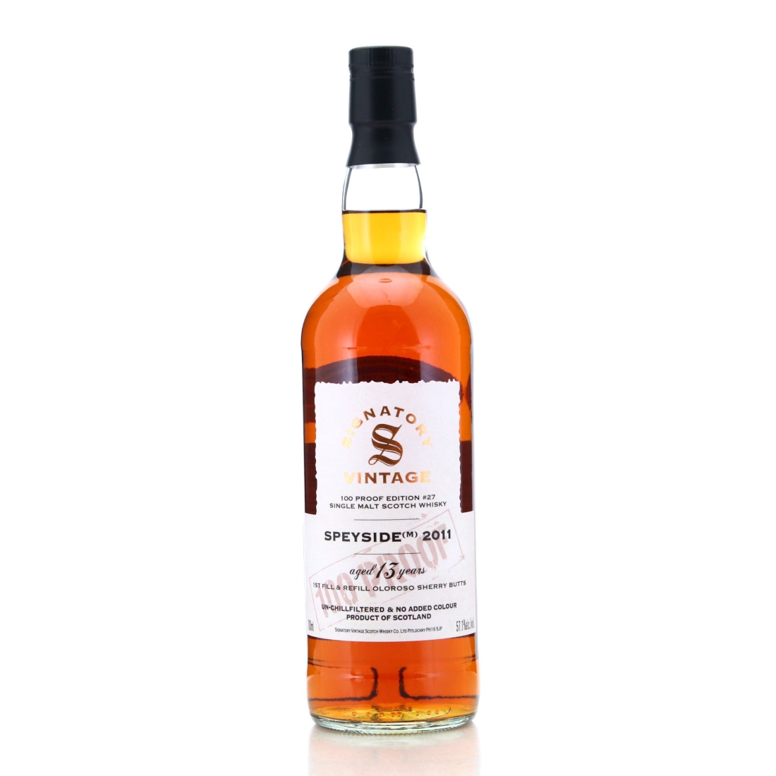 Macallan ‘Speyside M’ 2011 Signatory Vintage 13 Year Old 100 Proof #27 Uncategorized Whisky