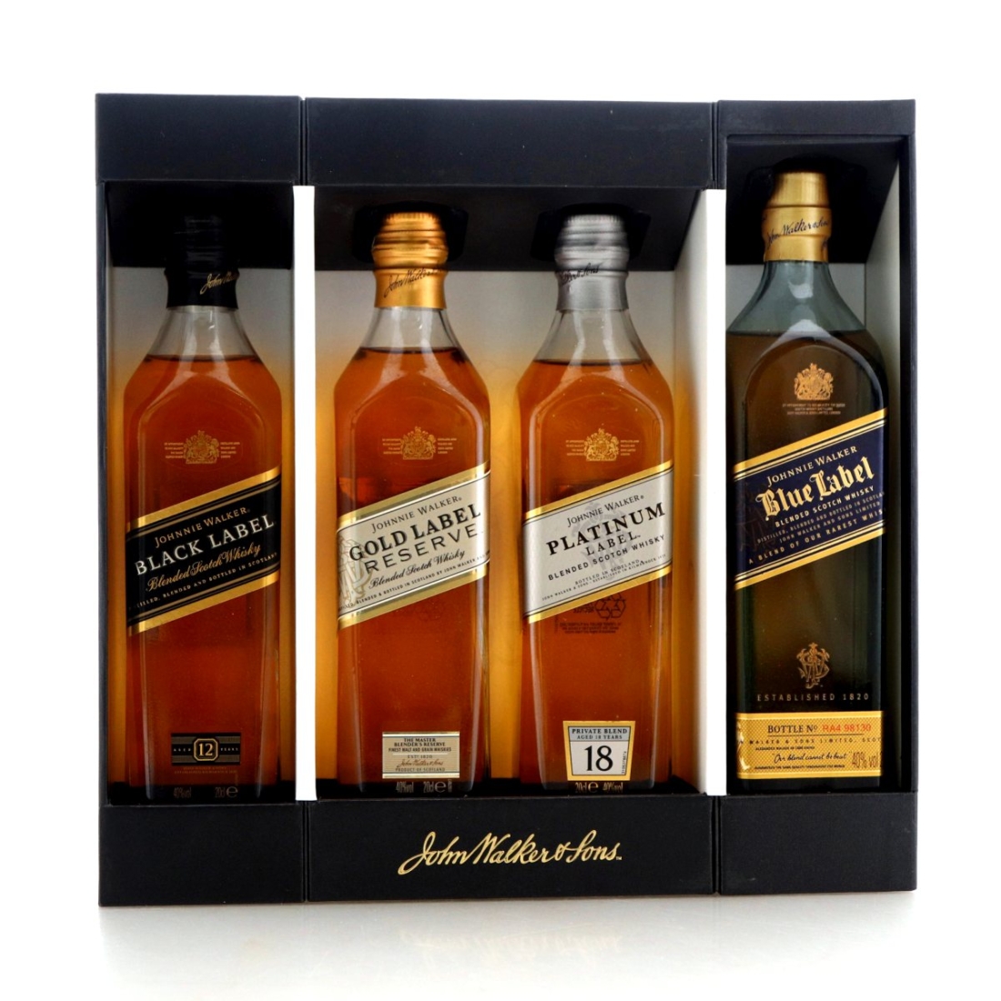 Johnnie Walker Collection 4 x 20cl 20cl 40% Hard to find Whisky