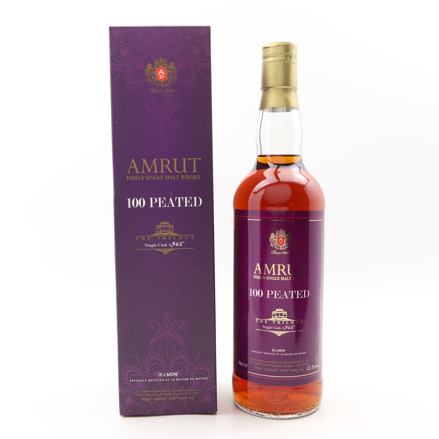Amrut 100 Peated Cask #945 For La Maison Du Whisky Uncategorized Whisky 