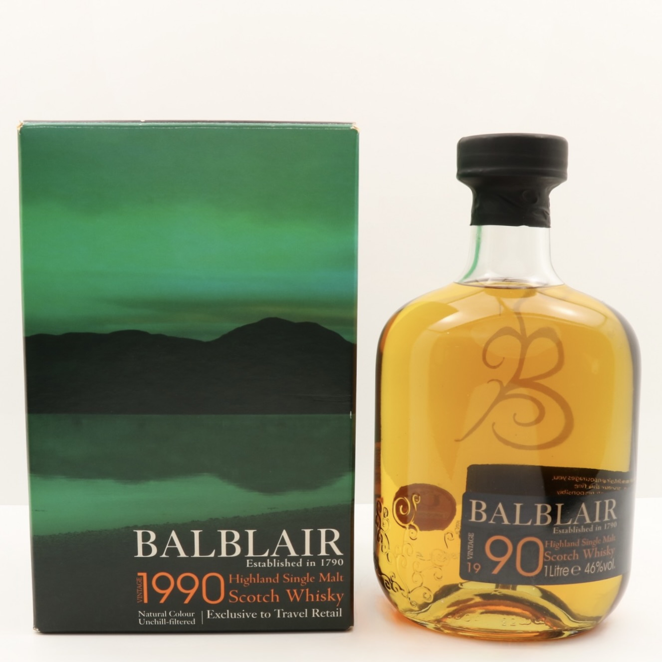 Balblair 1990 Travel Retail Exclusive 1lt 100cl 46% Whisky Scotland Highlands