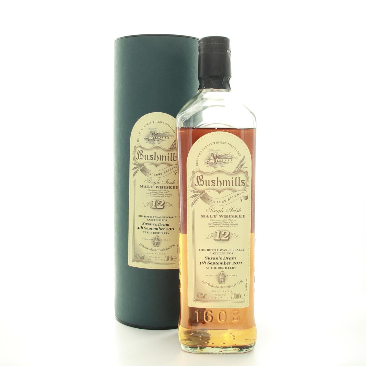Bushmills 12 Year Old Distillery Reserve Susan’s Dram 70cl 40% Whisky Ireland