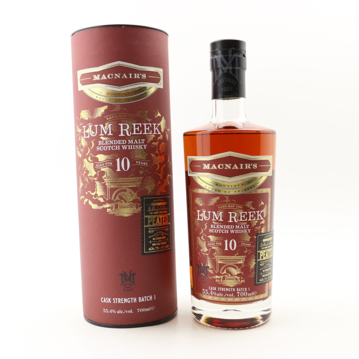 MacNair’s 10 Year Old ‘Lum Reek’ Peated Blended Malt Scotch Whisky Uncategorized Whisky 