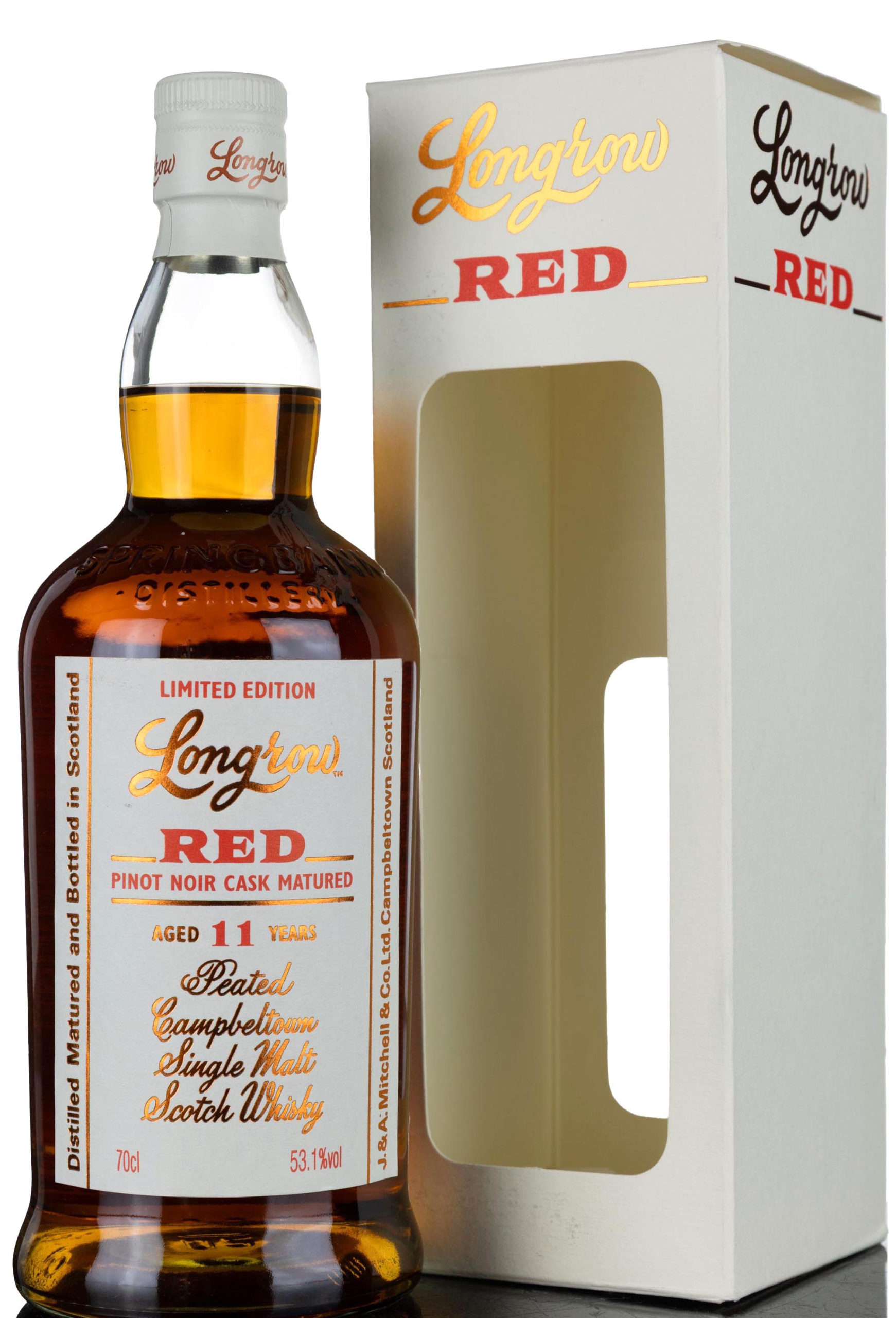 Longrow Red 11 Year Old – Pinot Noir Cask Matured – 2019 Release Whisky 