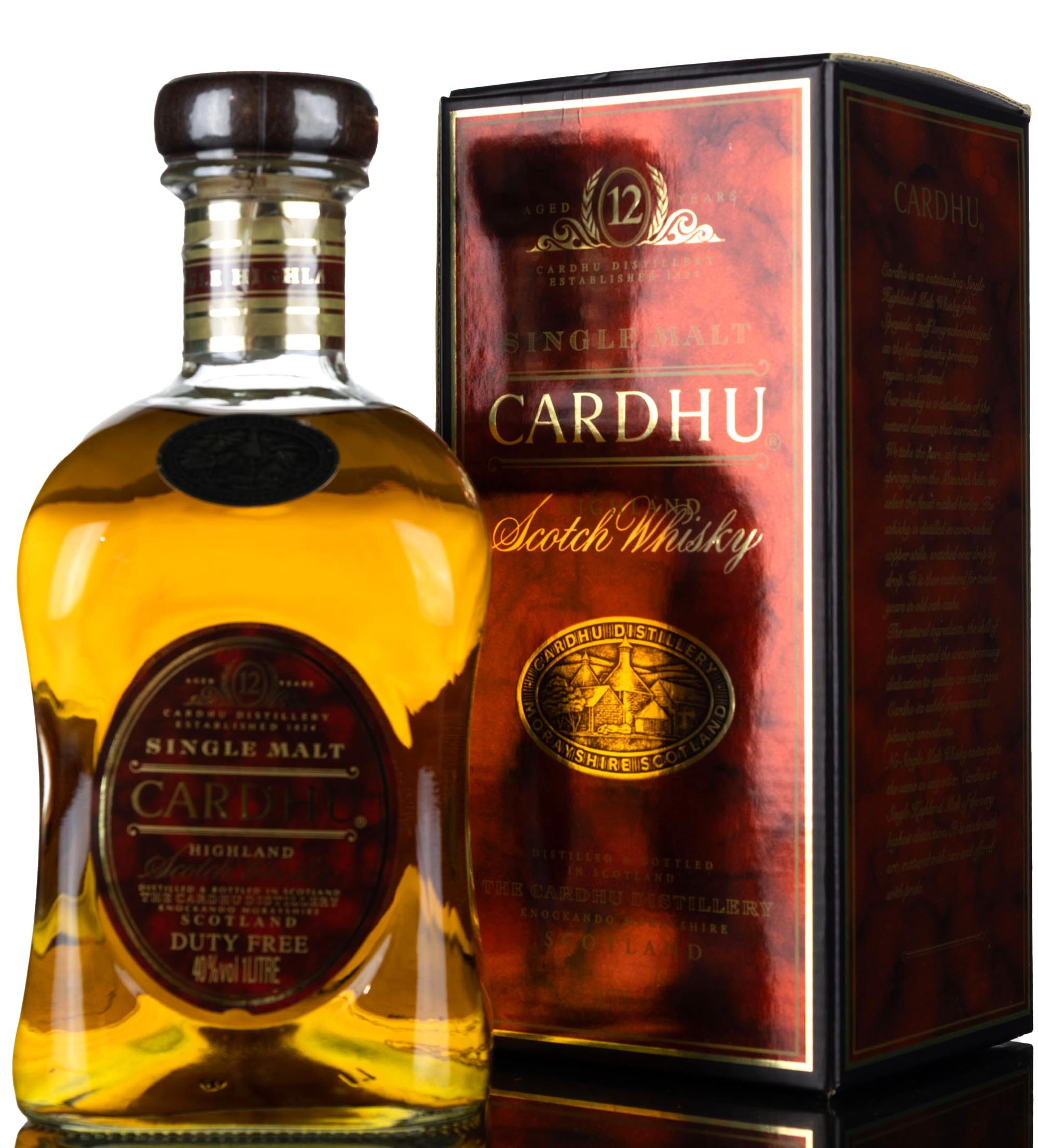 Cardhu 12 Year Old – Circa 2000 – 1 Litre Whisky 