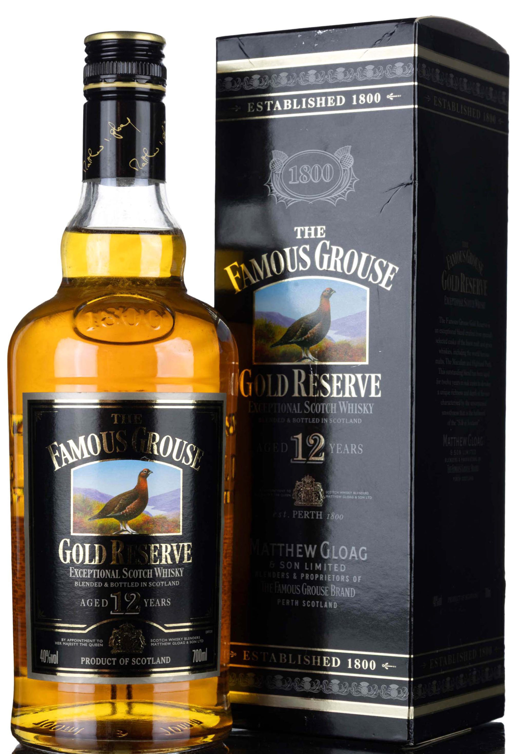 Famous Grouse 12 Year Old - Gold Reserve – whisky bottle