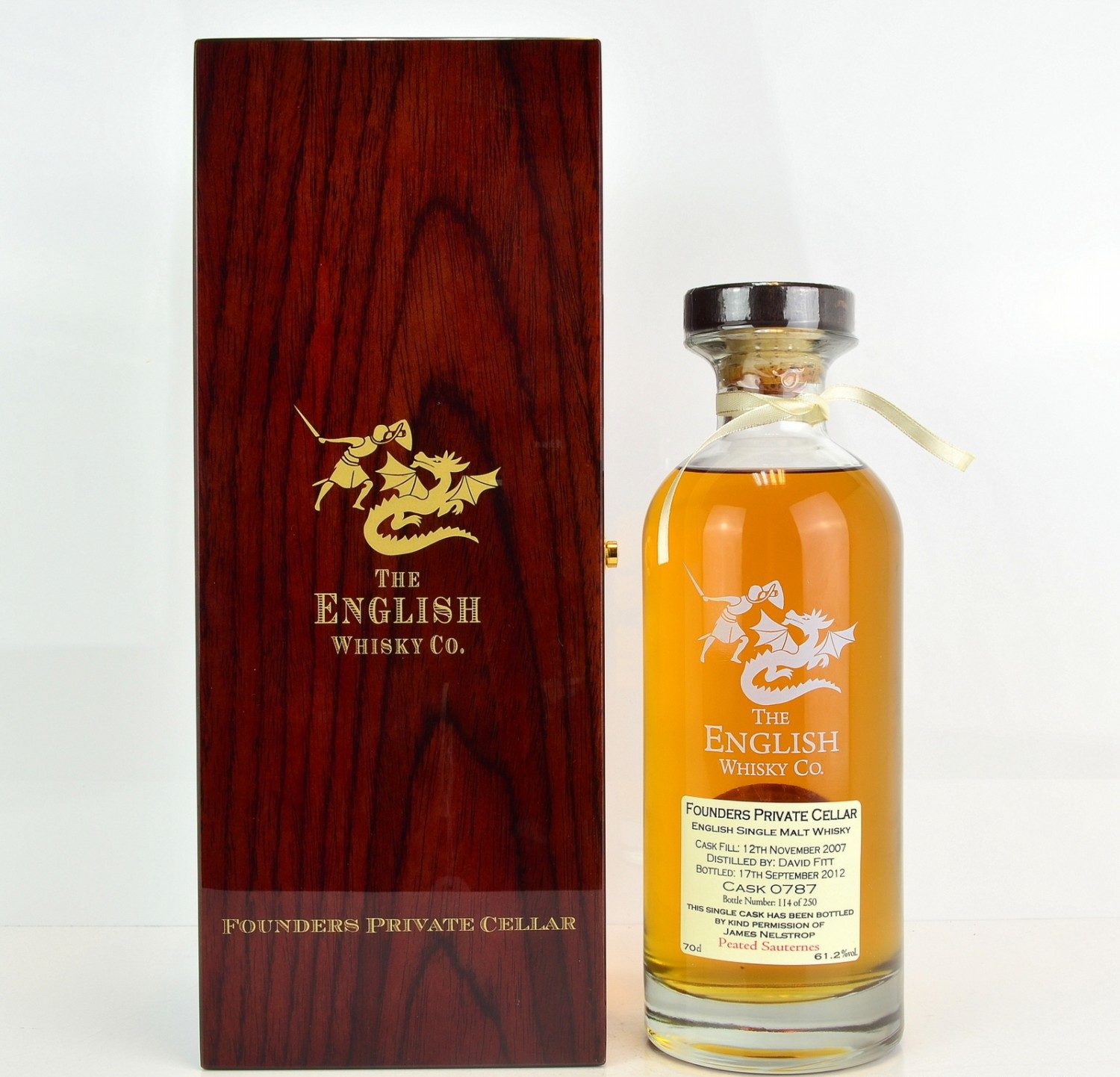 English Whisky Co Founder Private Cellar 2007 70cl 61.2% Whisky England