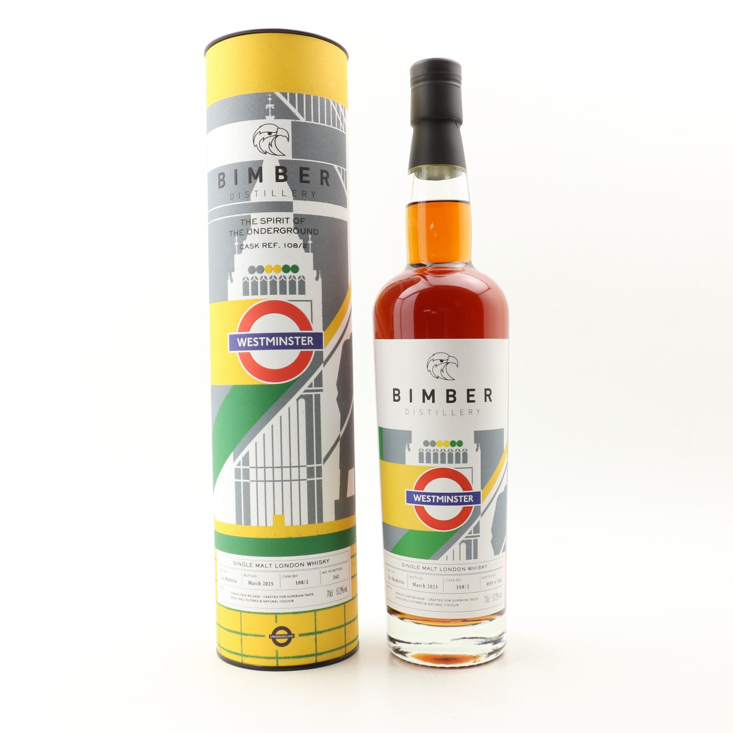 Bimber Single Cask #108/2 The Spirit Of The Underground Westminster