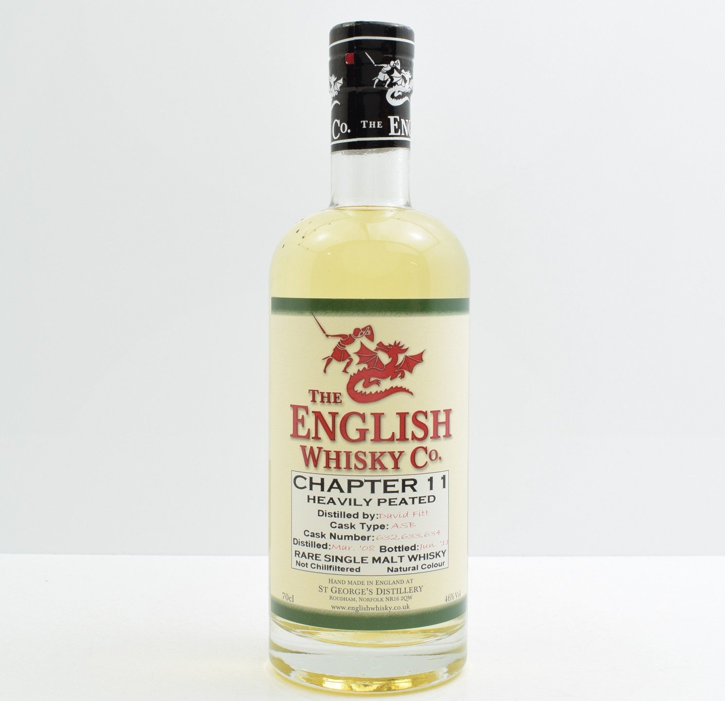 The English Whisky Company – Chapter 11 (Heavily Peated, 2008) 70cl 46% England Whisky