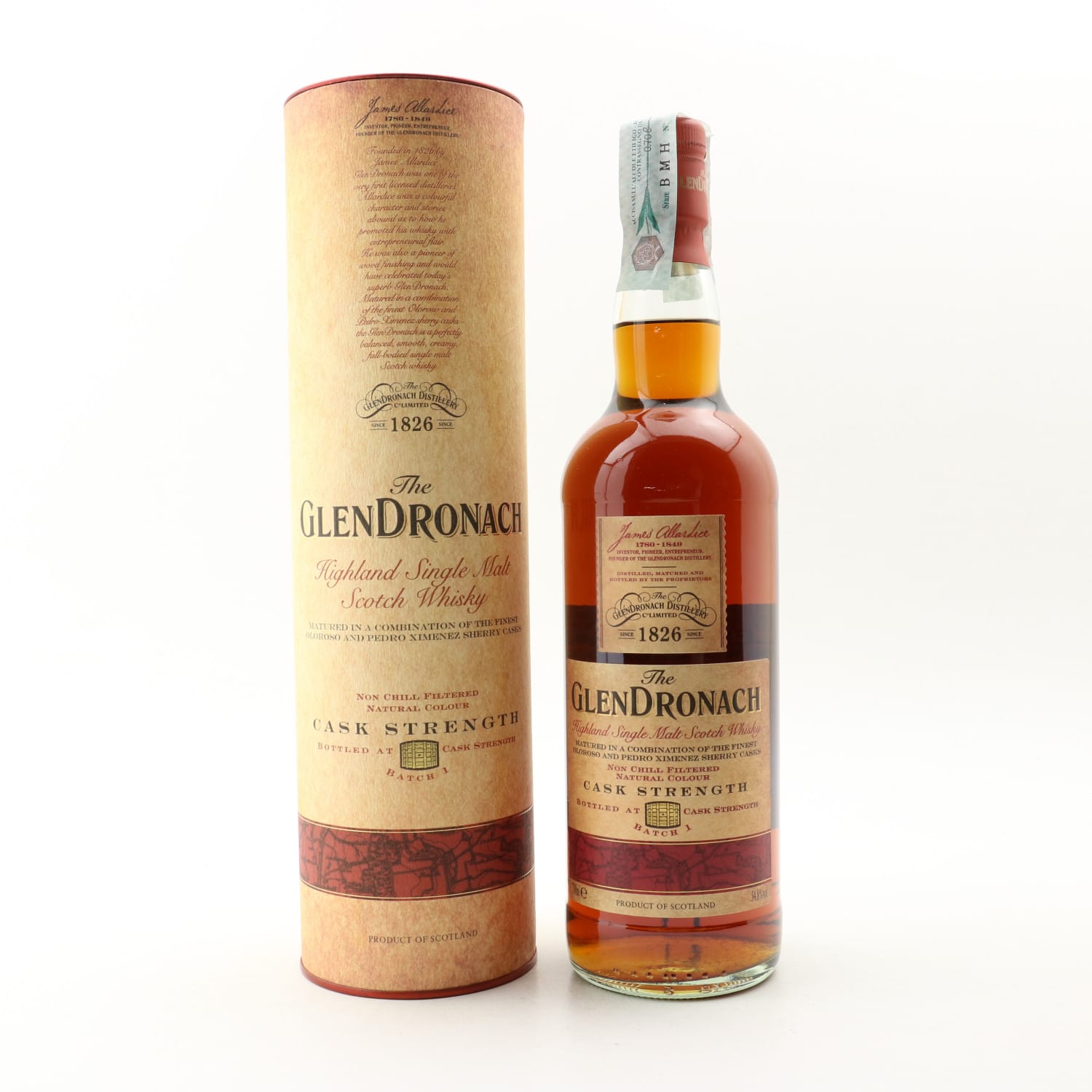 GlenDronach Cask Strength Batch #1 Whisky 